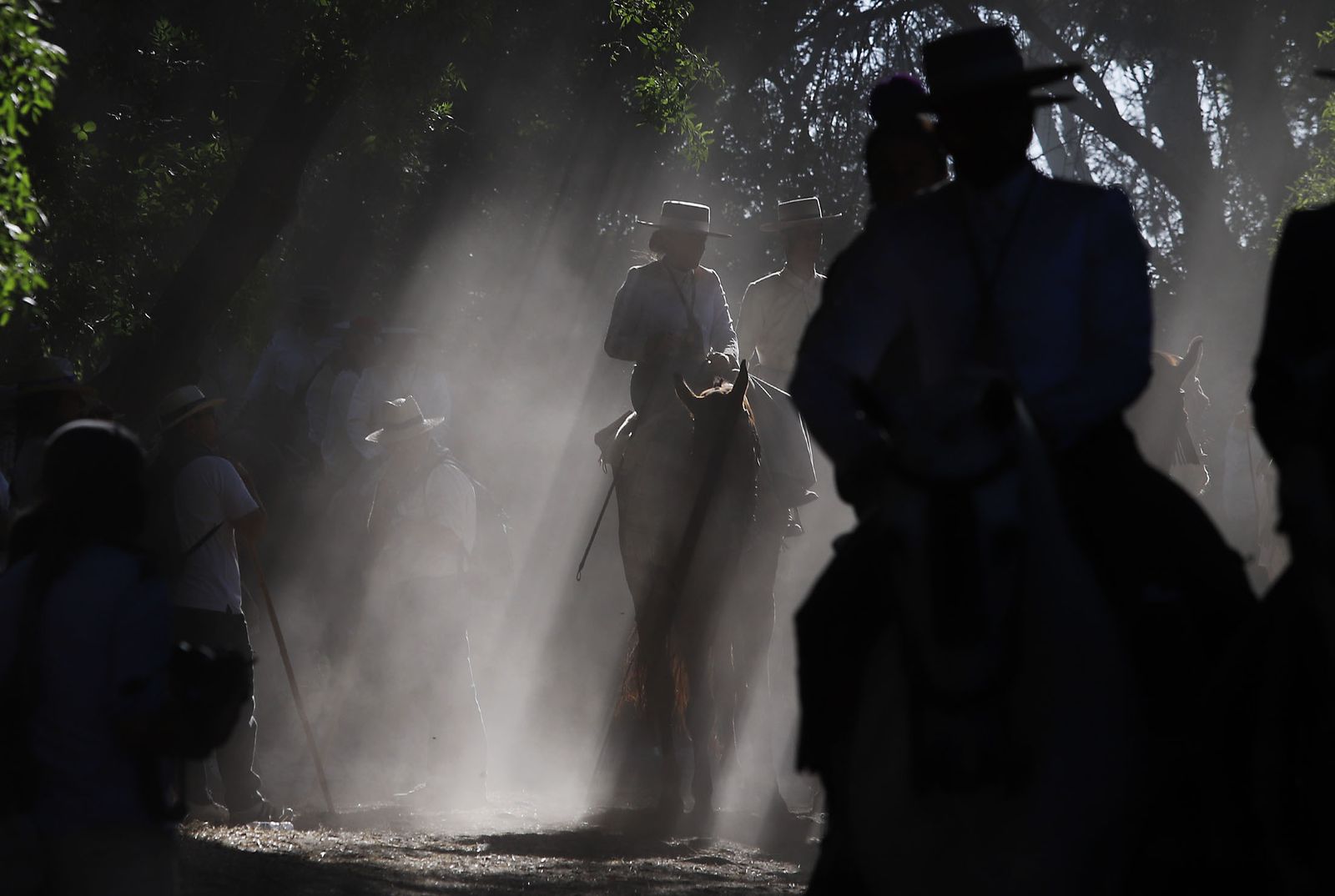 Imágenes de la Hermandad de Huelva a su paso por El Charco