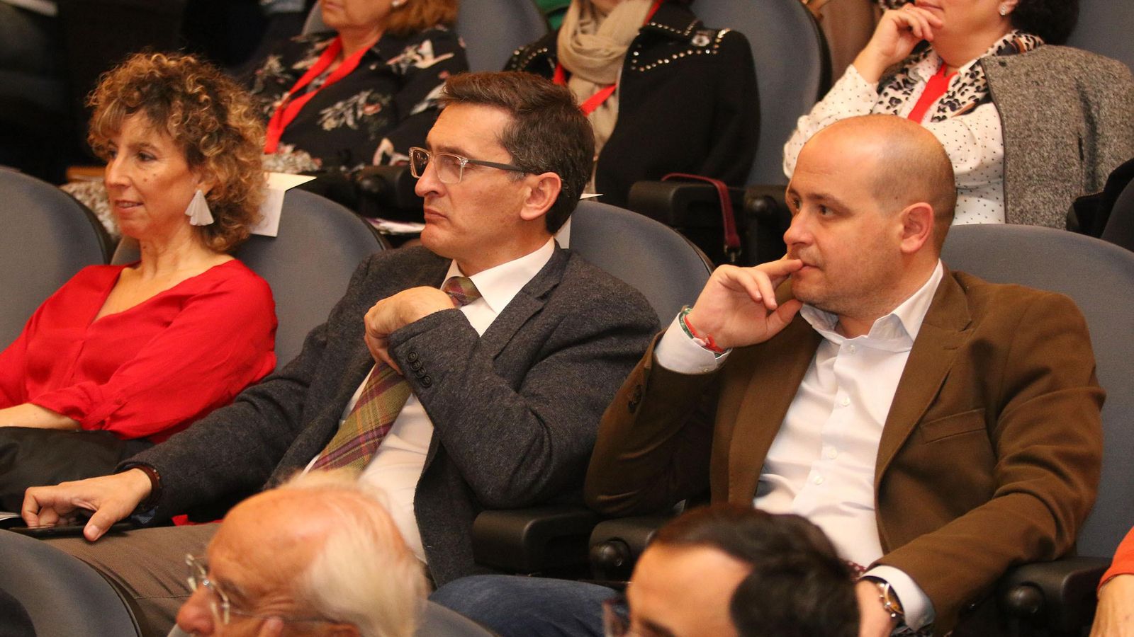 Los socialistas José Luis Sánchez Teruel y Antonio Martínez.