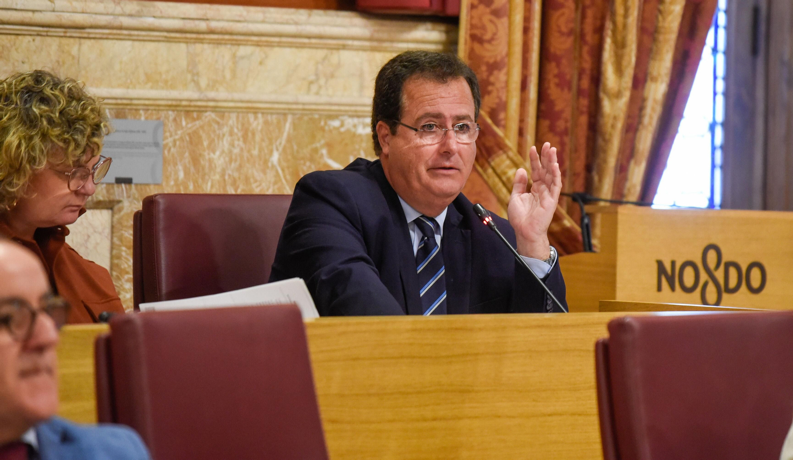 Cabrera interviene en la última sesión plenaria celebrada en el pasado mes de enero.