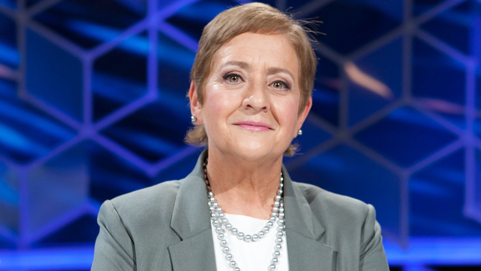 Paz Herrera en el plató de 'El cazador'