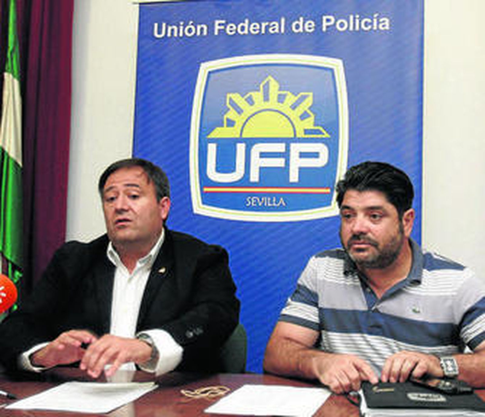 Víctor Duque y Antonio Jurado, durante la rueda de prensa de la UFP.