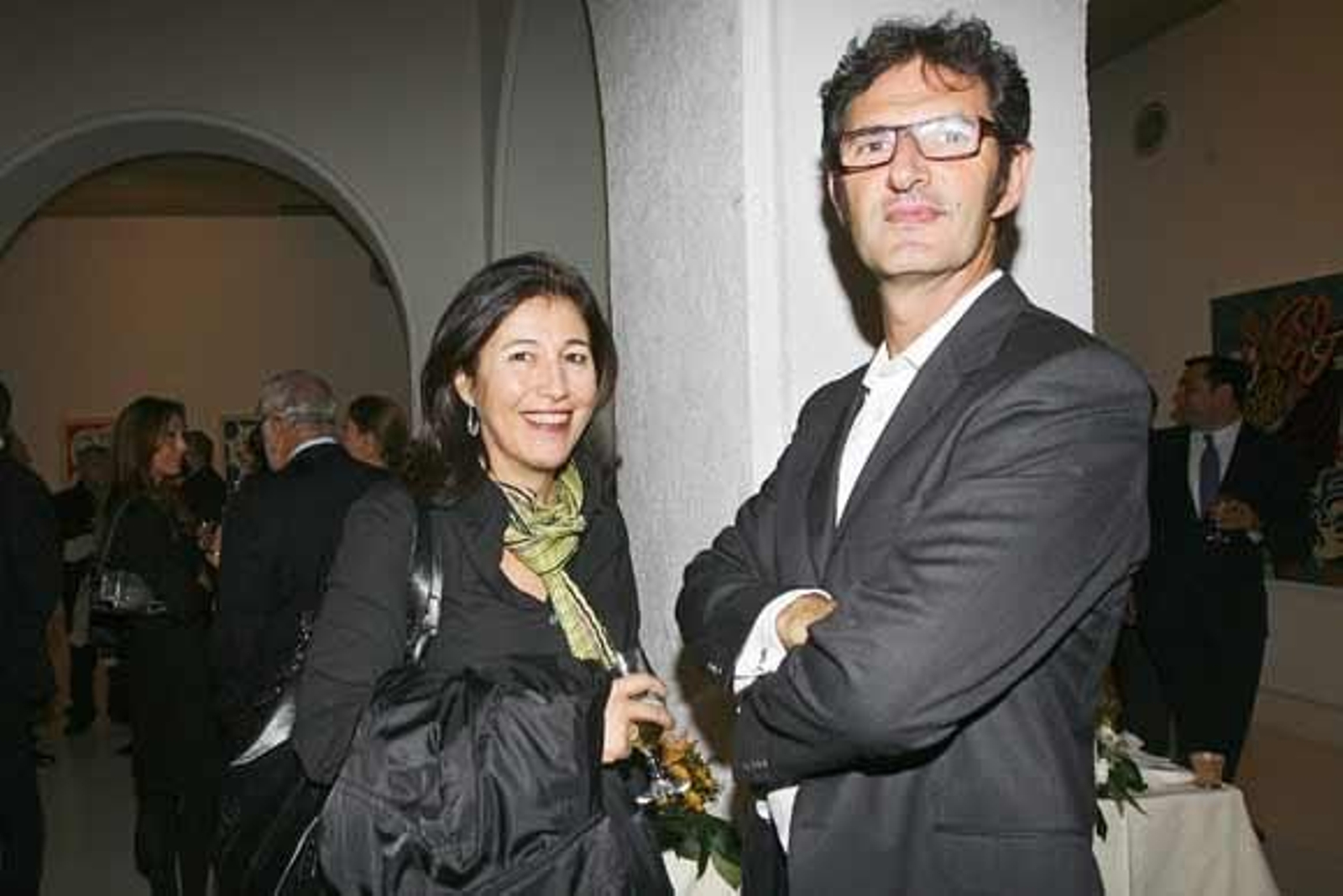 La periodista Tily Santiago y el decano del Colegio de Arquitectos de Cádiz, Ramón Pico.

Foto: Joaquin Pino/Julio Gonzalez