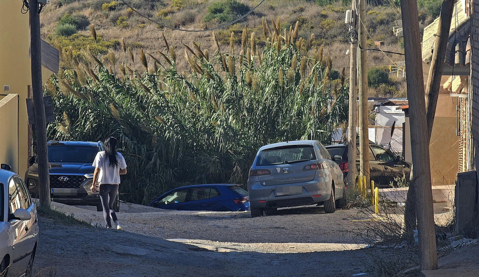 Fotos de los desperfectos de la barriada de La Capelina en Algeciras