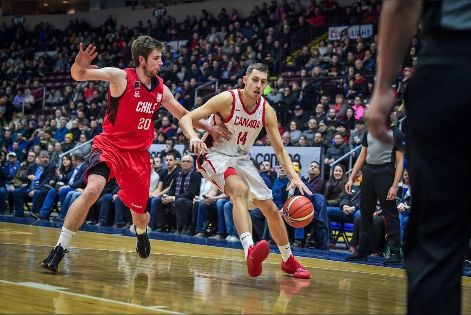 Kyle Wiltjer, en el partido ante Chile.