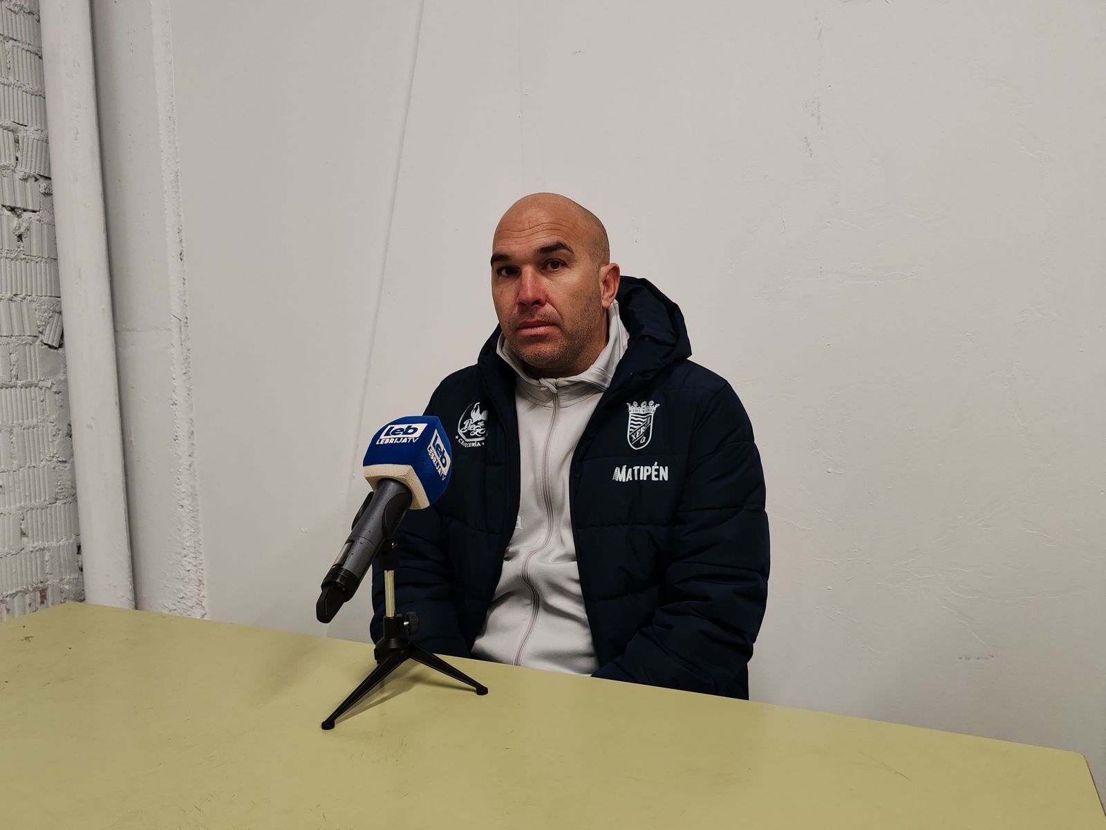 Diego Galiano, tras la derrota en Lebrija.