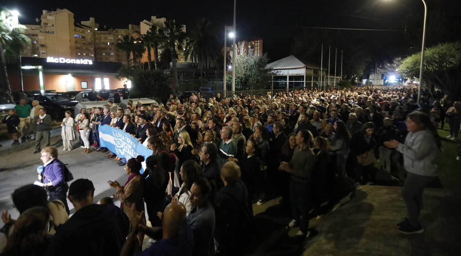 Las fotos de la manifestación en La Línea en demanda de medidas para evitar los efectos del Brexit sobre Gibraltar