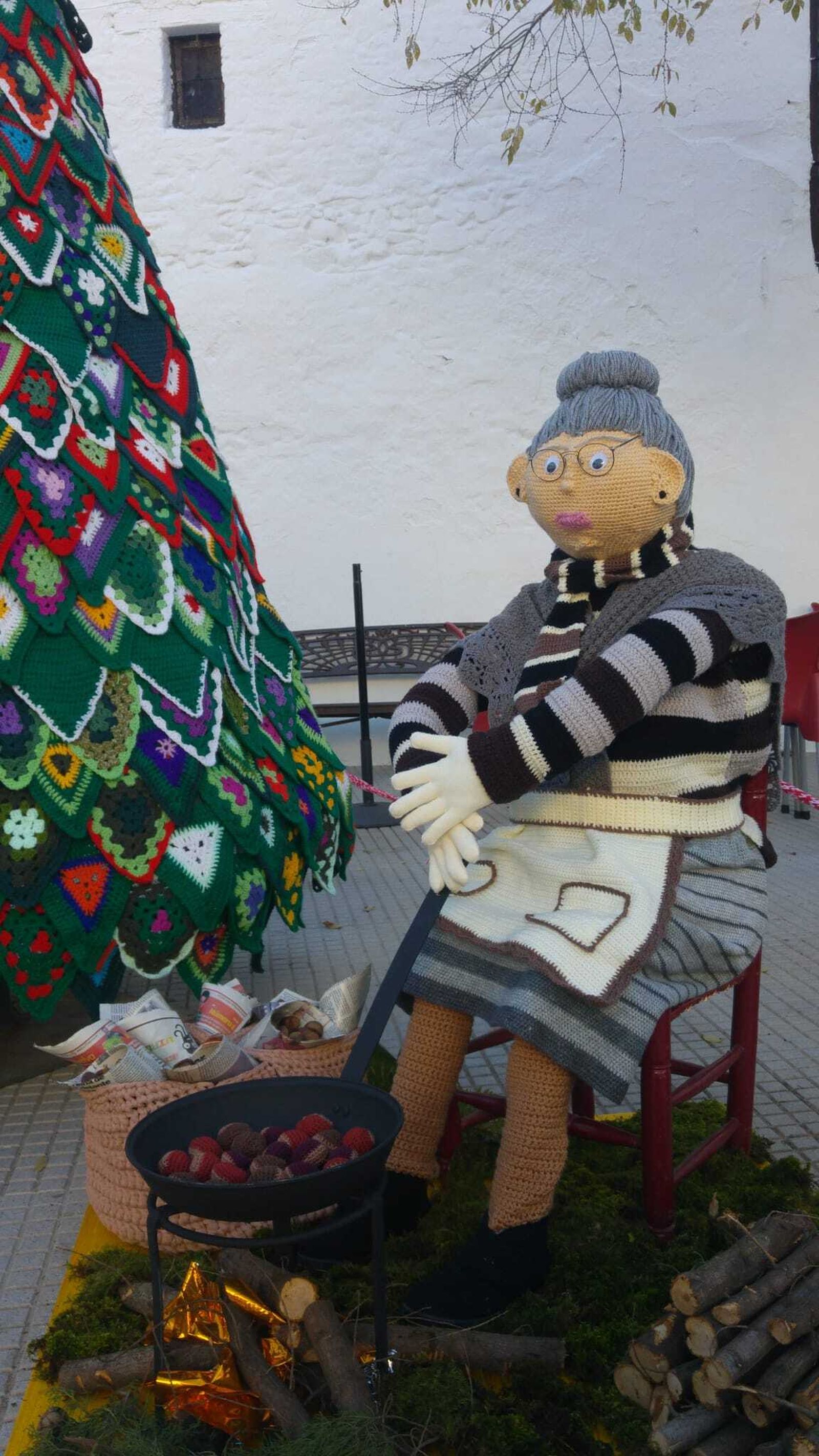 Castañera a tamaño real.