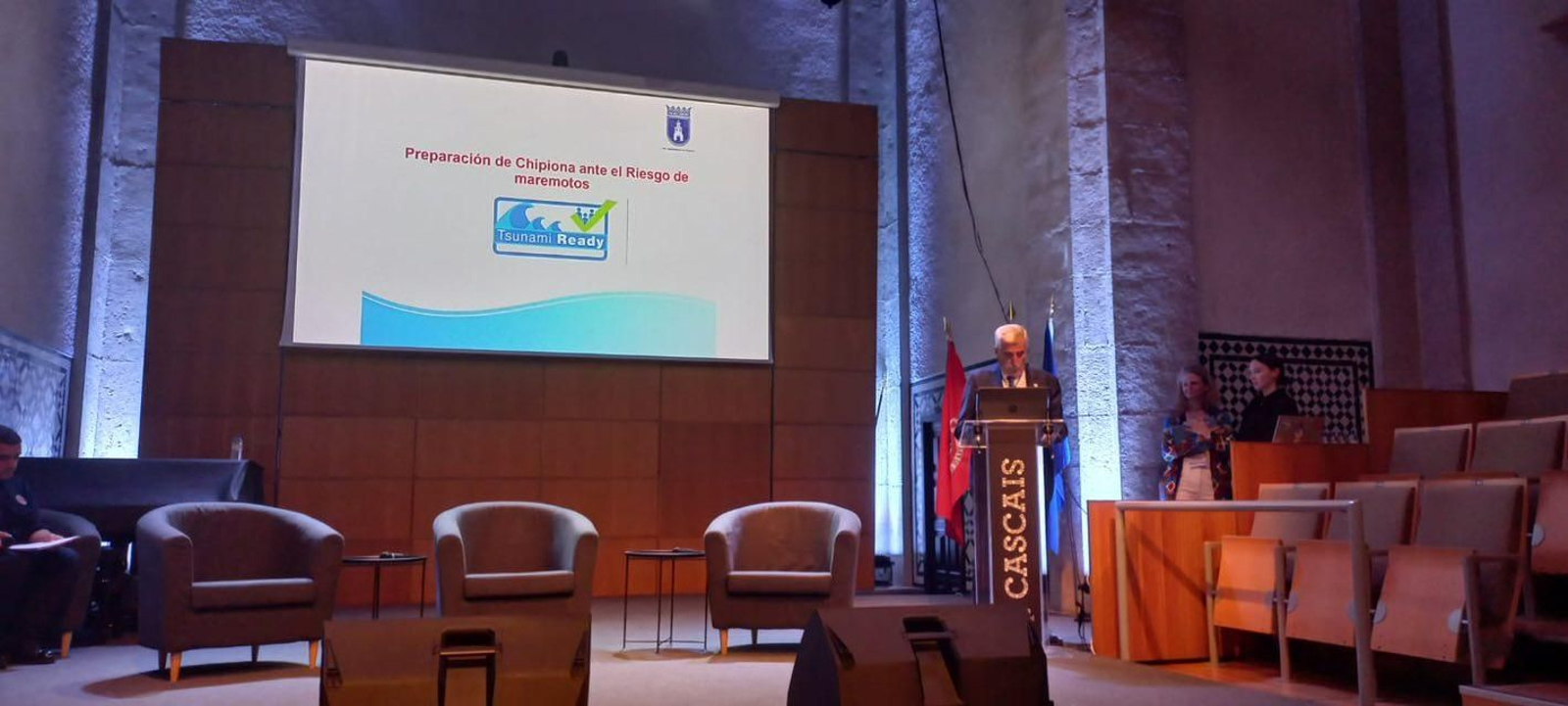 Aparcero en su comparecencia en Cascais.