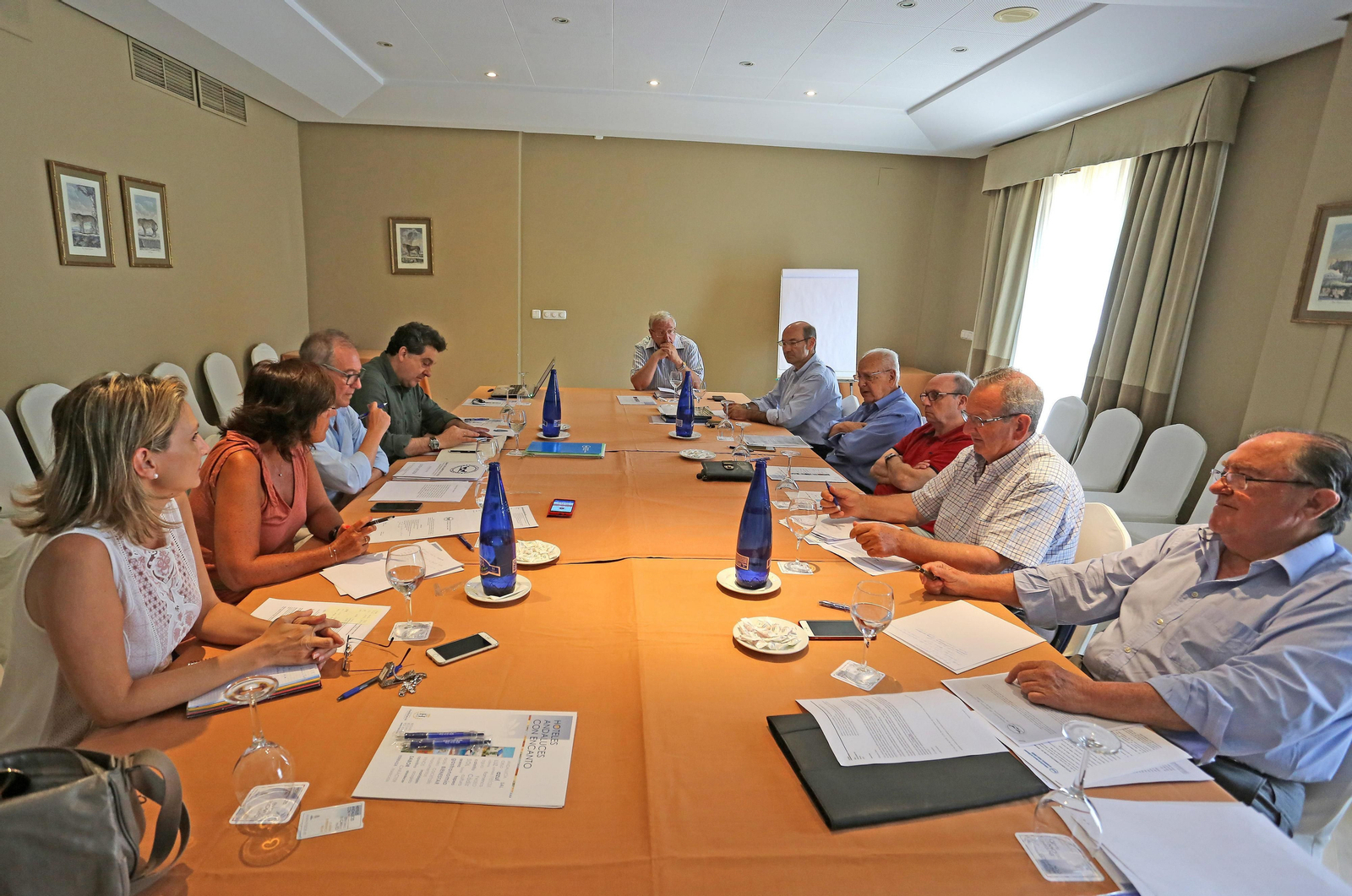 Reunión de los Bancos de Alimentos, ayer, en el Hotel Jerez.