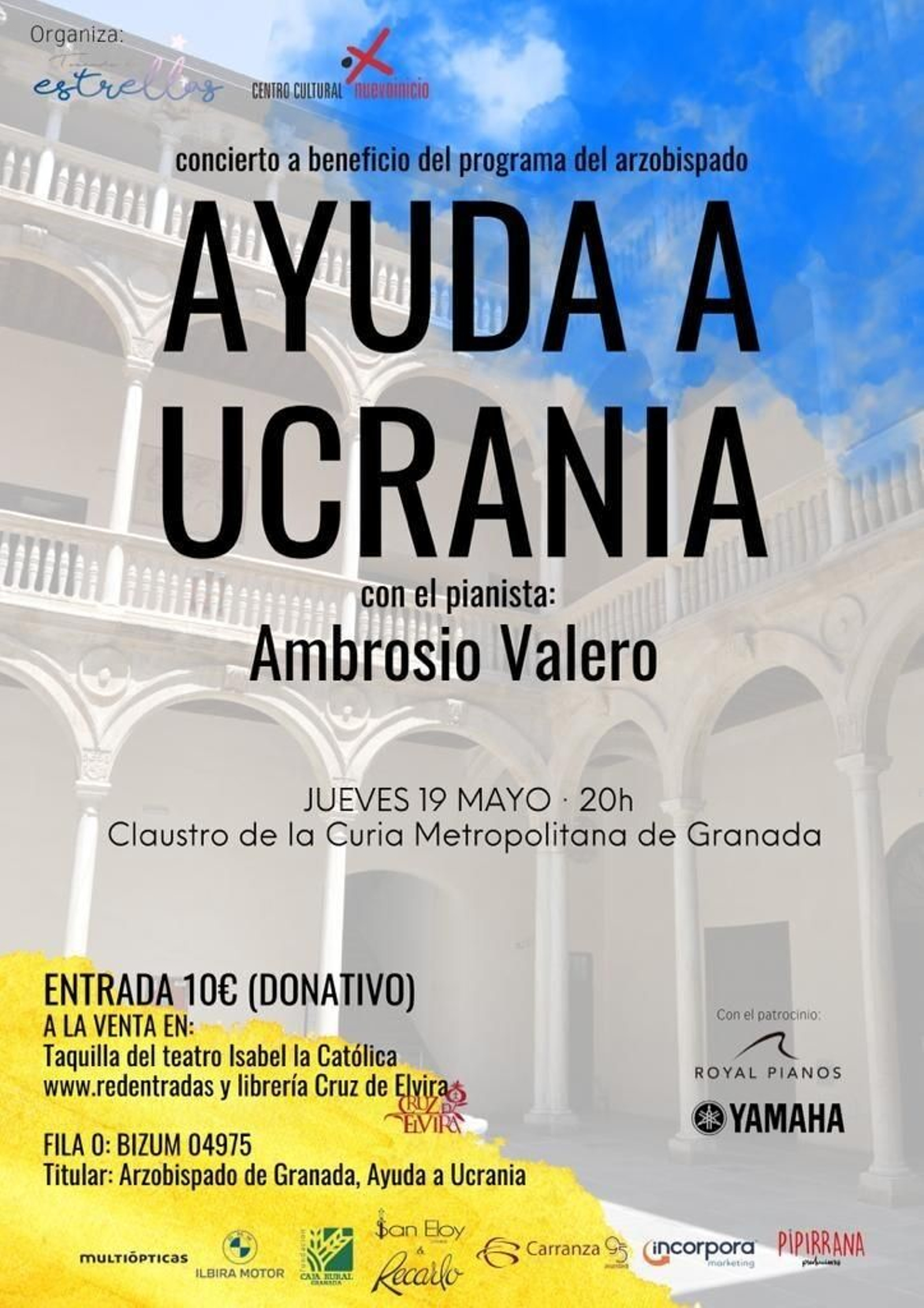 Cartel del concierto benéfico Cartel del concierto benéfico