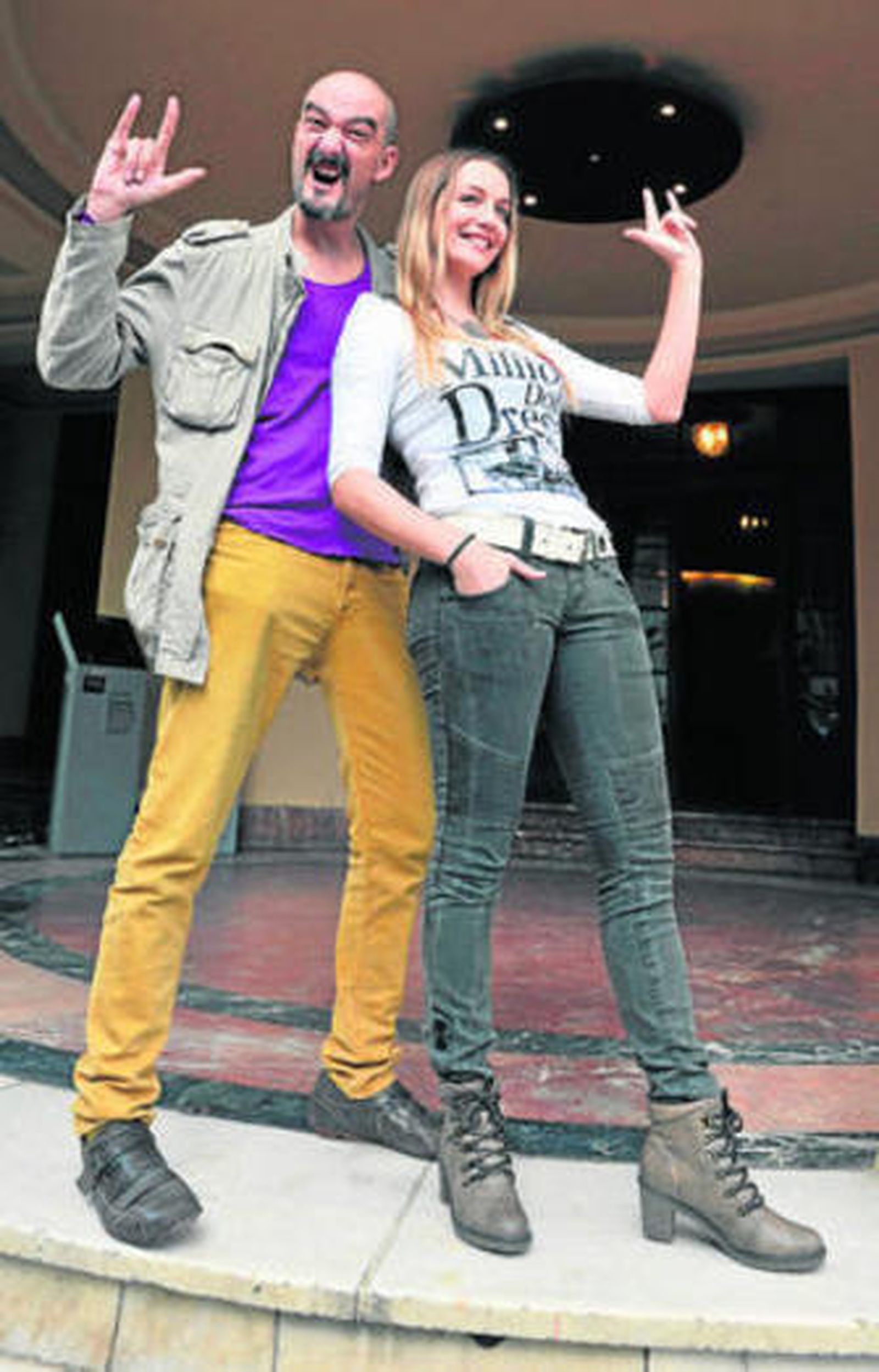 Jacobo Dicenta y Dulcinea Juárez, actores de la propuesta.