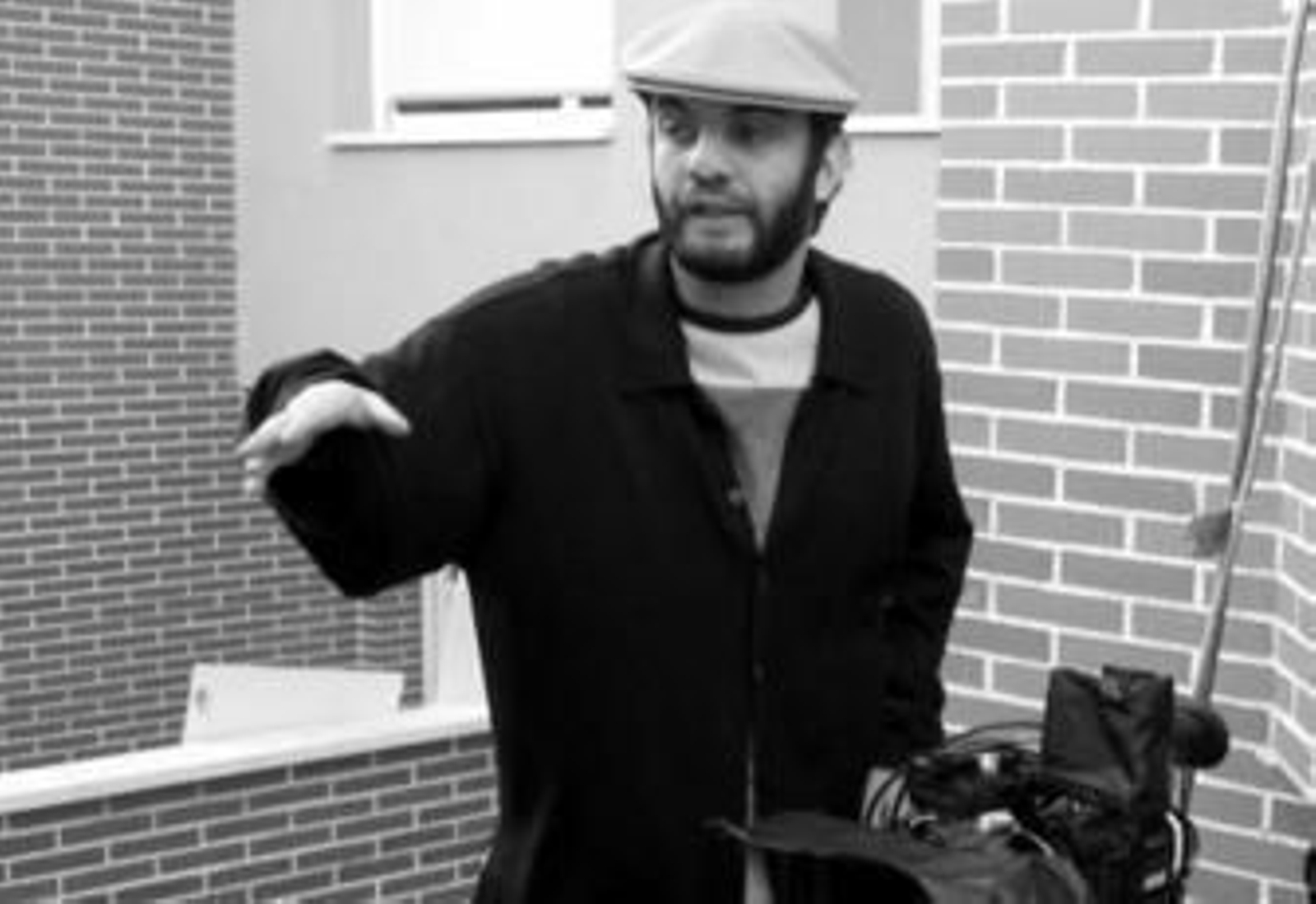 Juan Manuel Díaz Lima durante el rodaje de "Veo Veo", premiado en la Semana del Corto de San Roque.