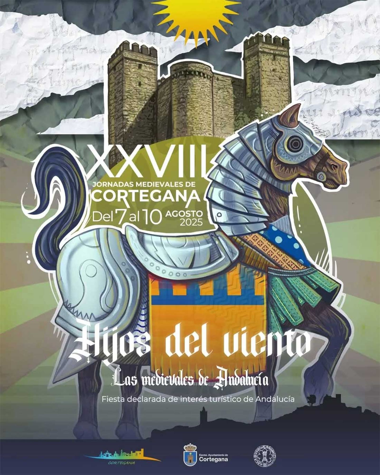 Cartel XXVIII Jornadas Medievales Cortegana 2025.