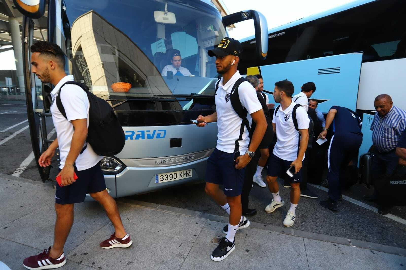 Las fotos del viaje del Málaga CF a La Coruña