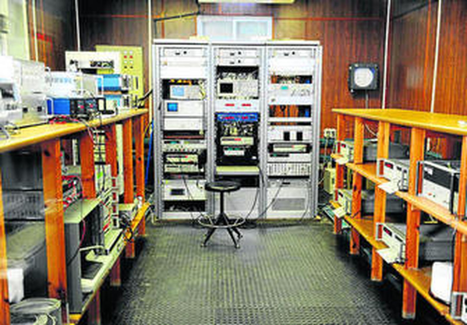 El laboratorio del Observatorio de la Armada.