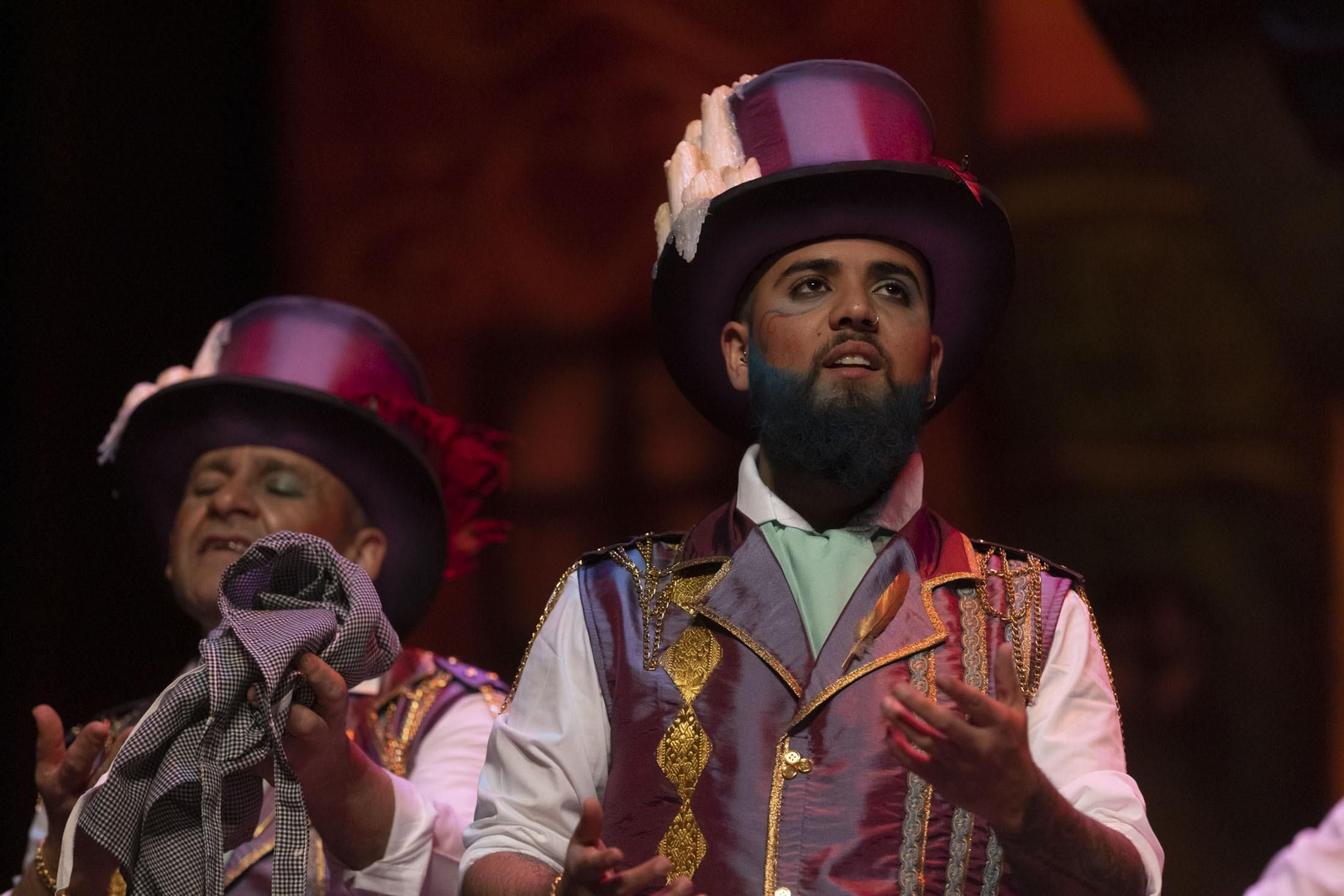 Imágenes de la actuación de la comparsa ‘El pregón’ de Huelva en el Carnaval Colombino