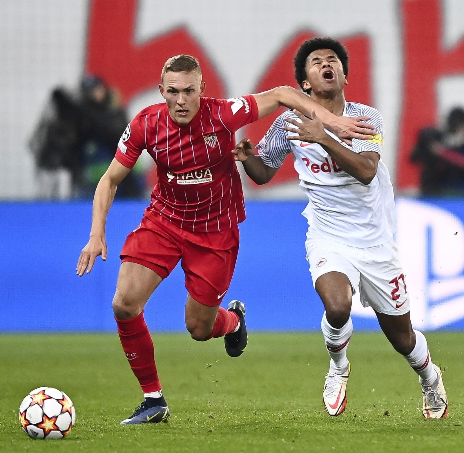 Las imágenes del Salzburgo-Sevilla de la Champions League