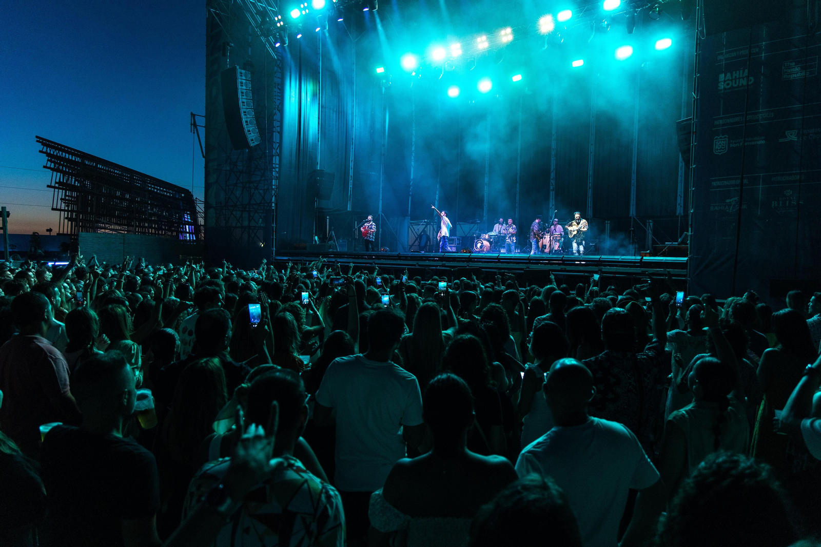 Raúle, en concierto en el Bahía Sound de San Fernando