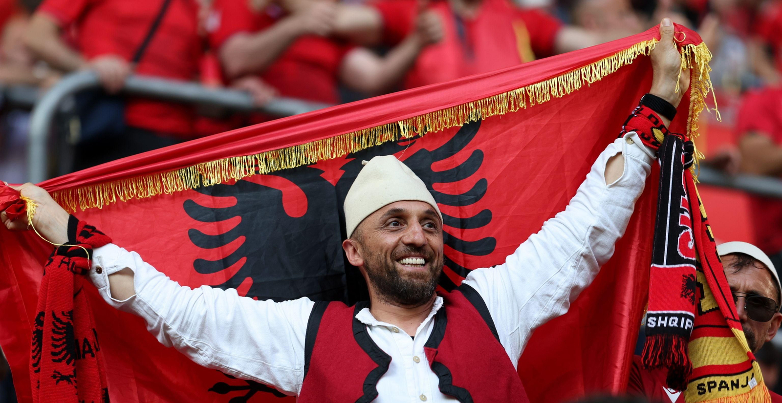 Las fotos del Albania - España