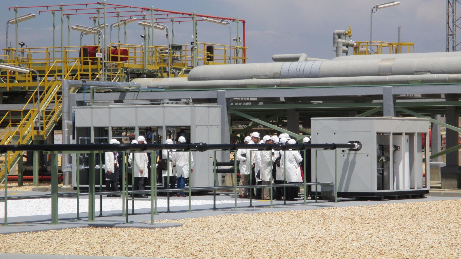 Presentación del frioducto que alimentará a la Ciudad del Frío.