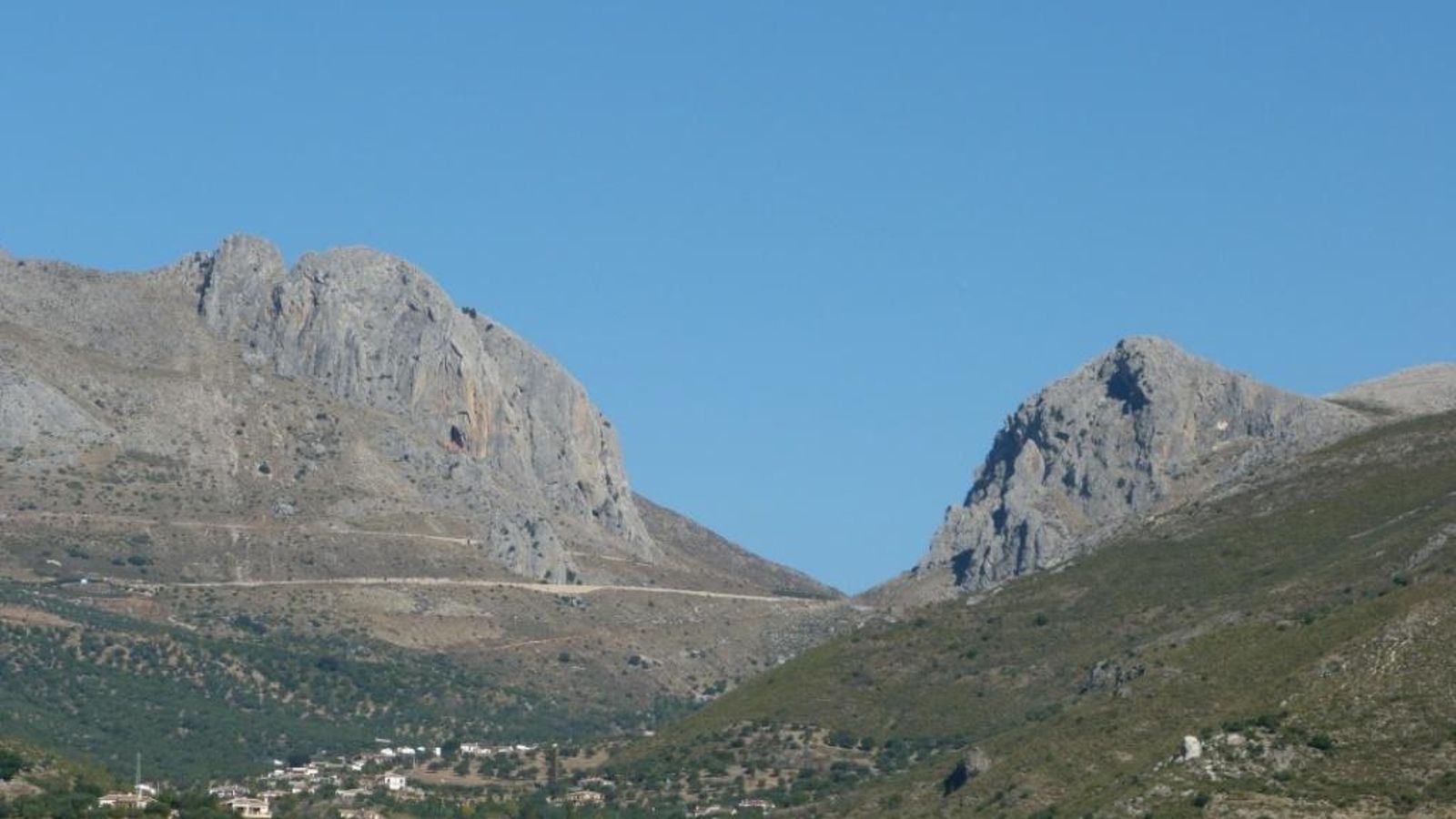 Vista del boquete de Zafarraya.