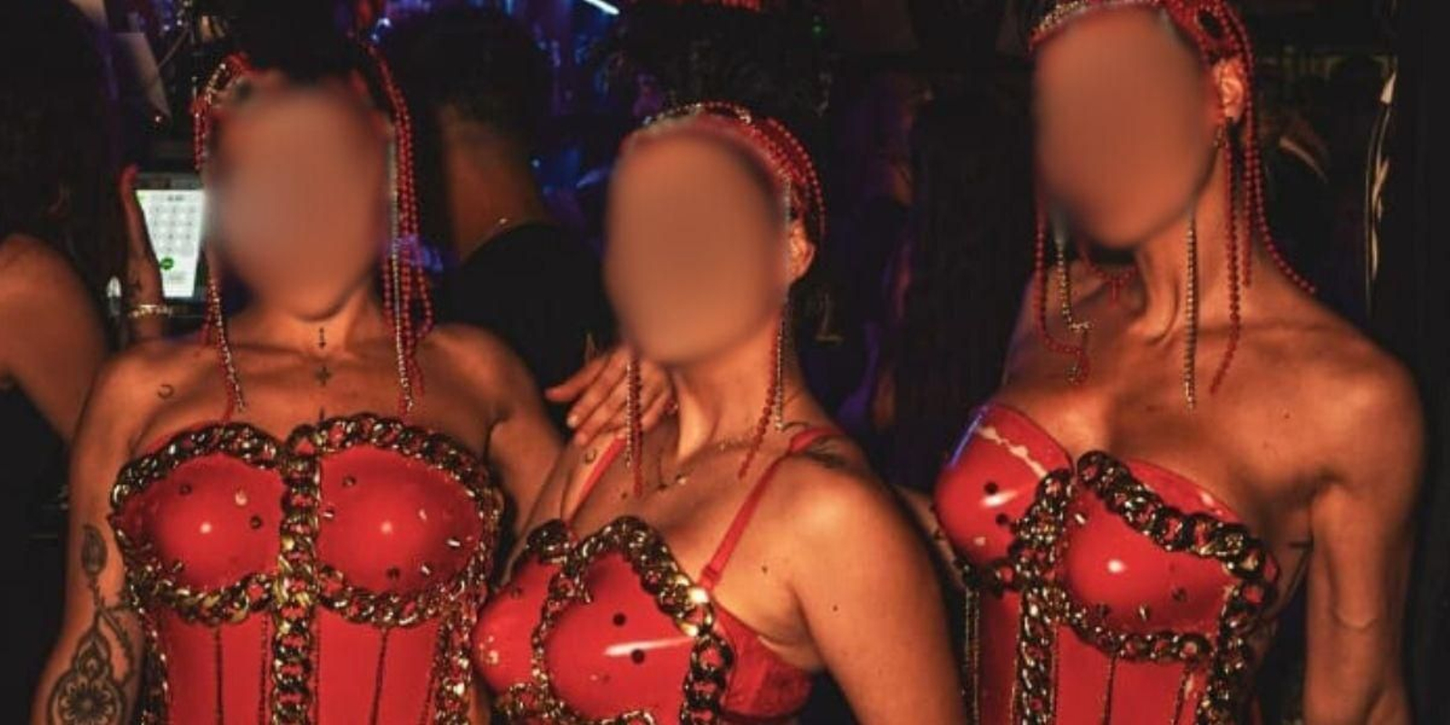 Bailarinas que participaron en la fiesta. Bailarinas que participaron en la fiesta.