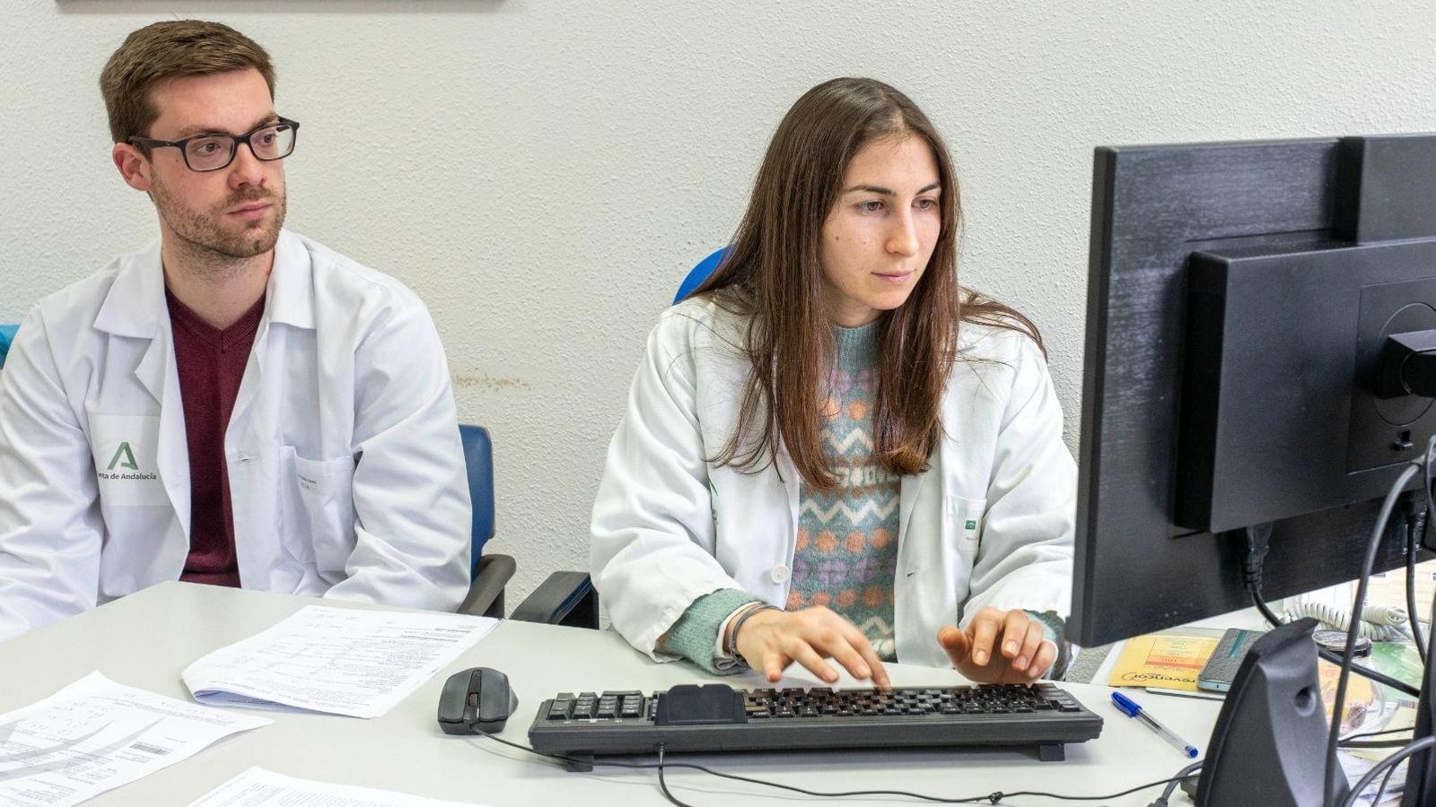 Atención sanitaria en una de las consultas.