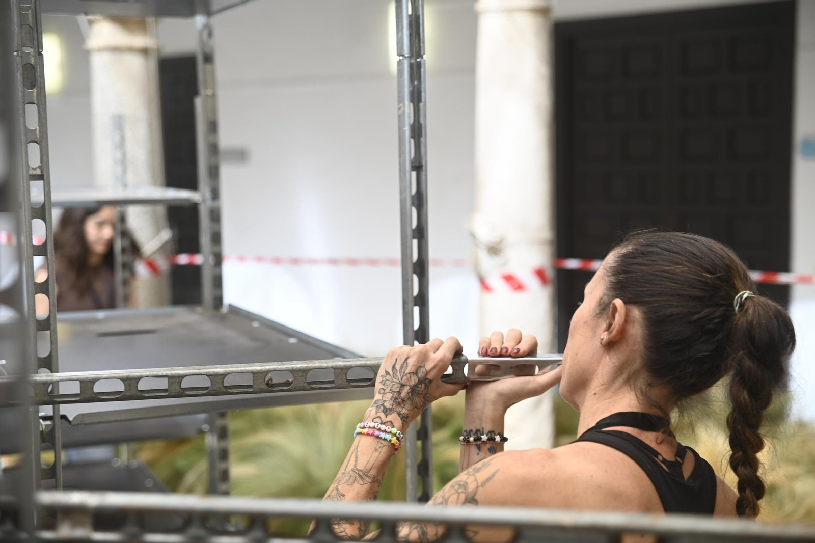 Inicio de los montajes de Flora 2025.