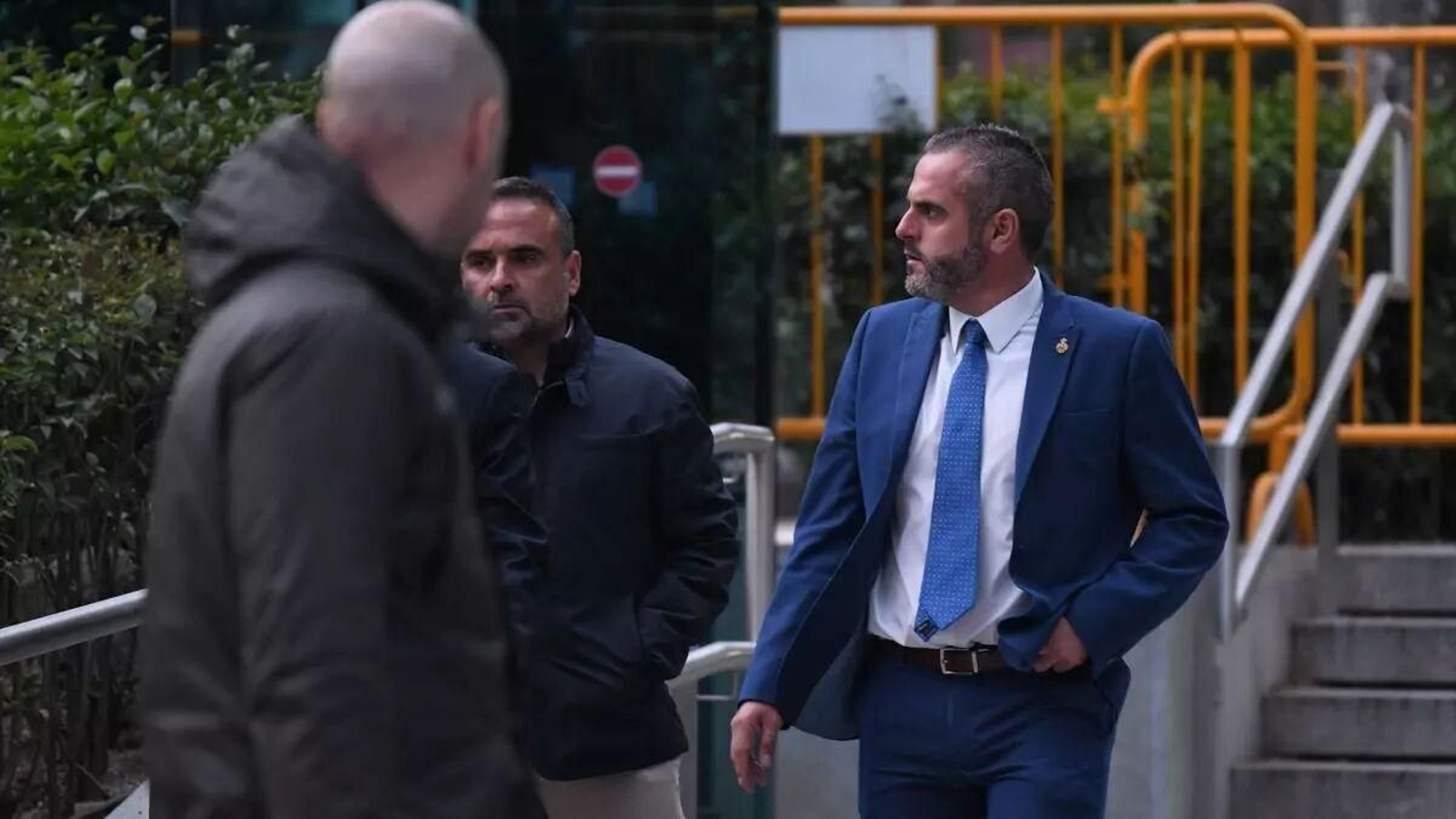 David Oliva, ex jefe del OCON Sur, el pasado abril tras declarar en la Audiencia Nacional