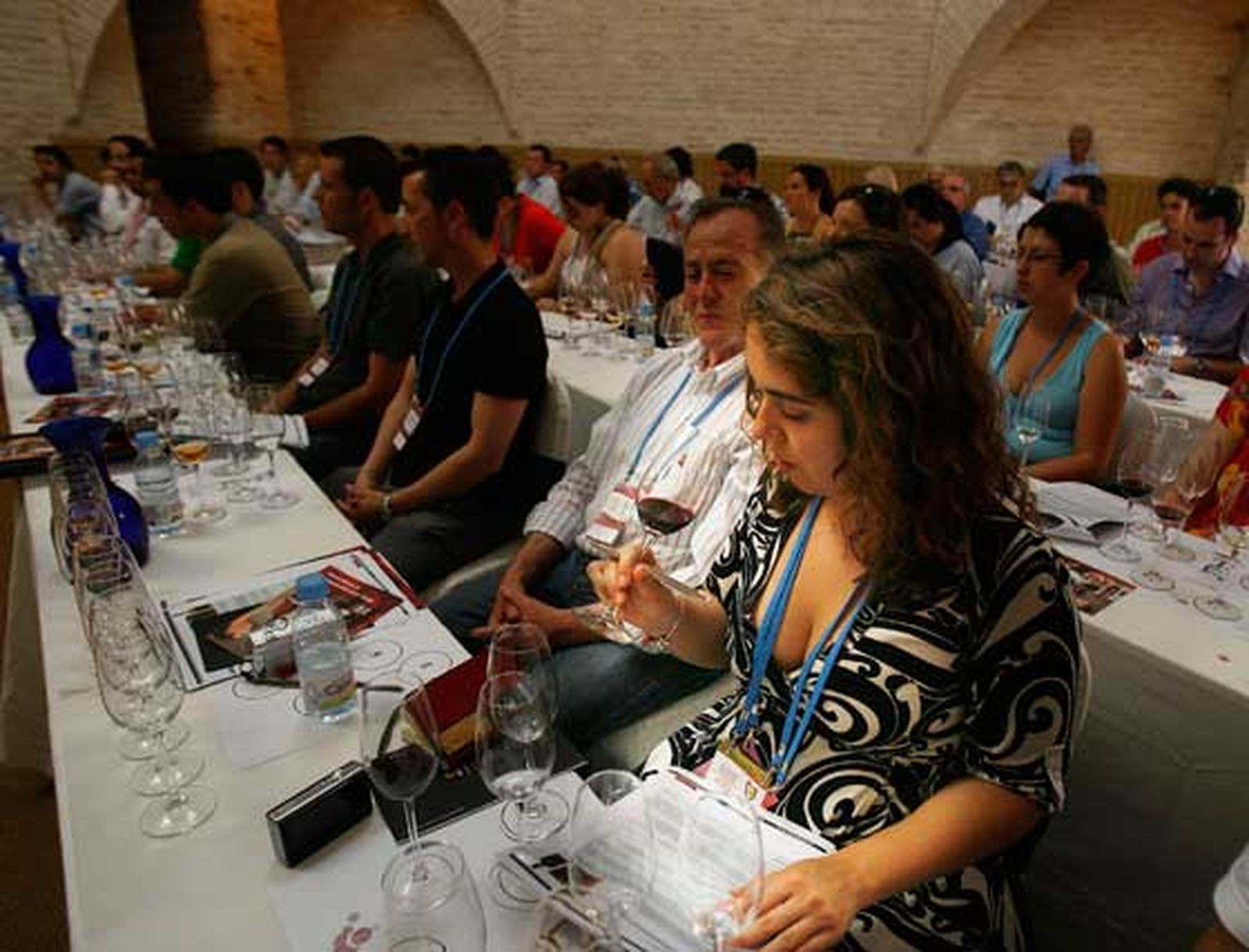El público disfrutó ayer de la cata magistral de Oporto en La Mezquita.

Foto: Pascual