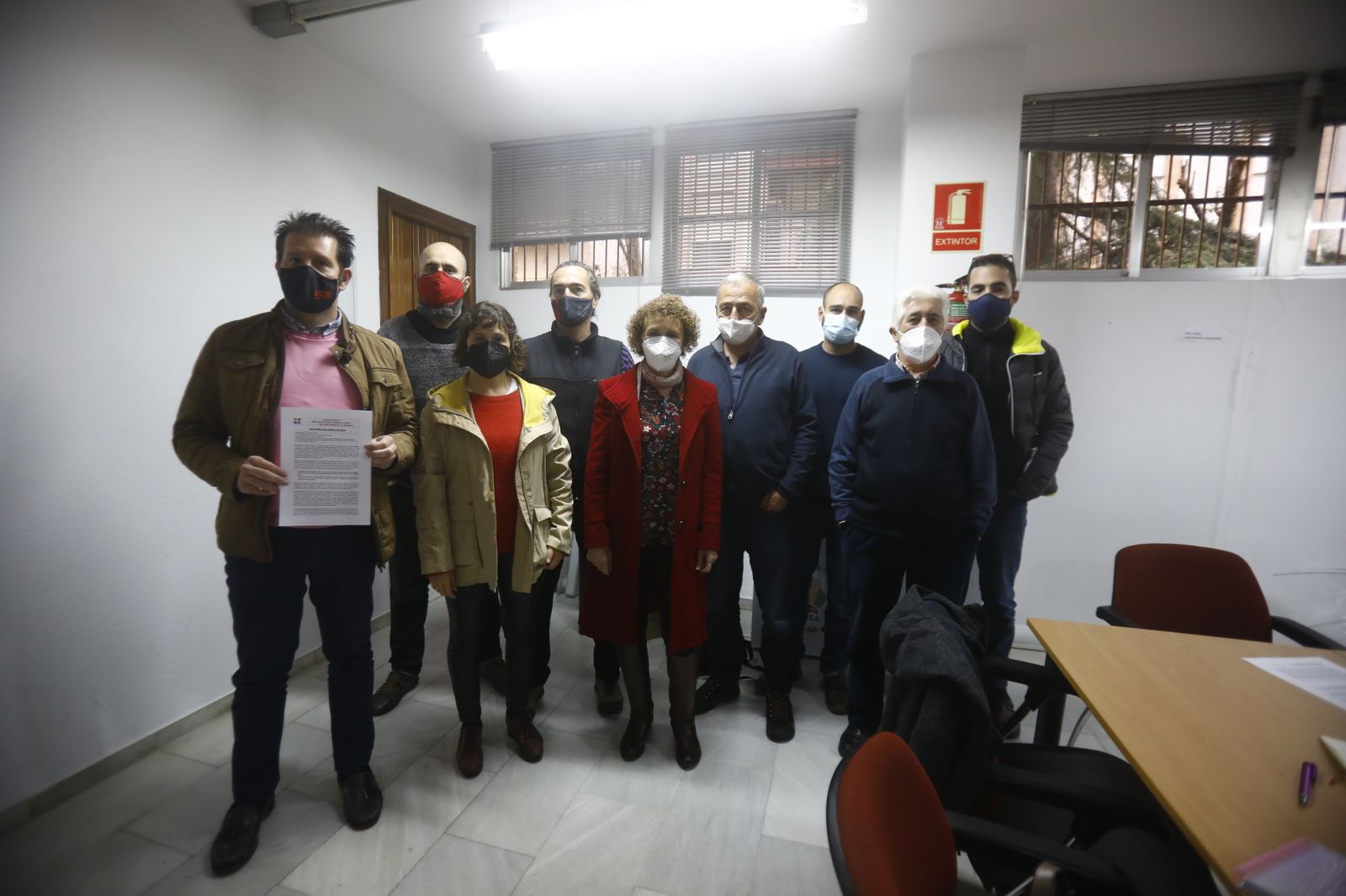 Presentación del manifiesto de la campaña unitaria 'Por una escuela pública y laica. Religión fuera de la escuela'.
