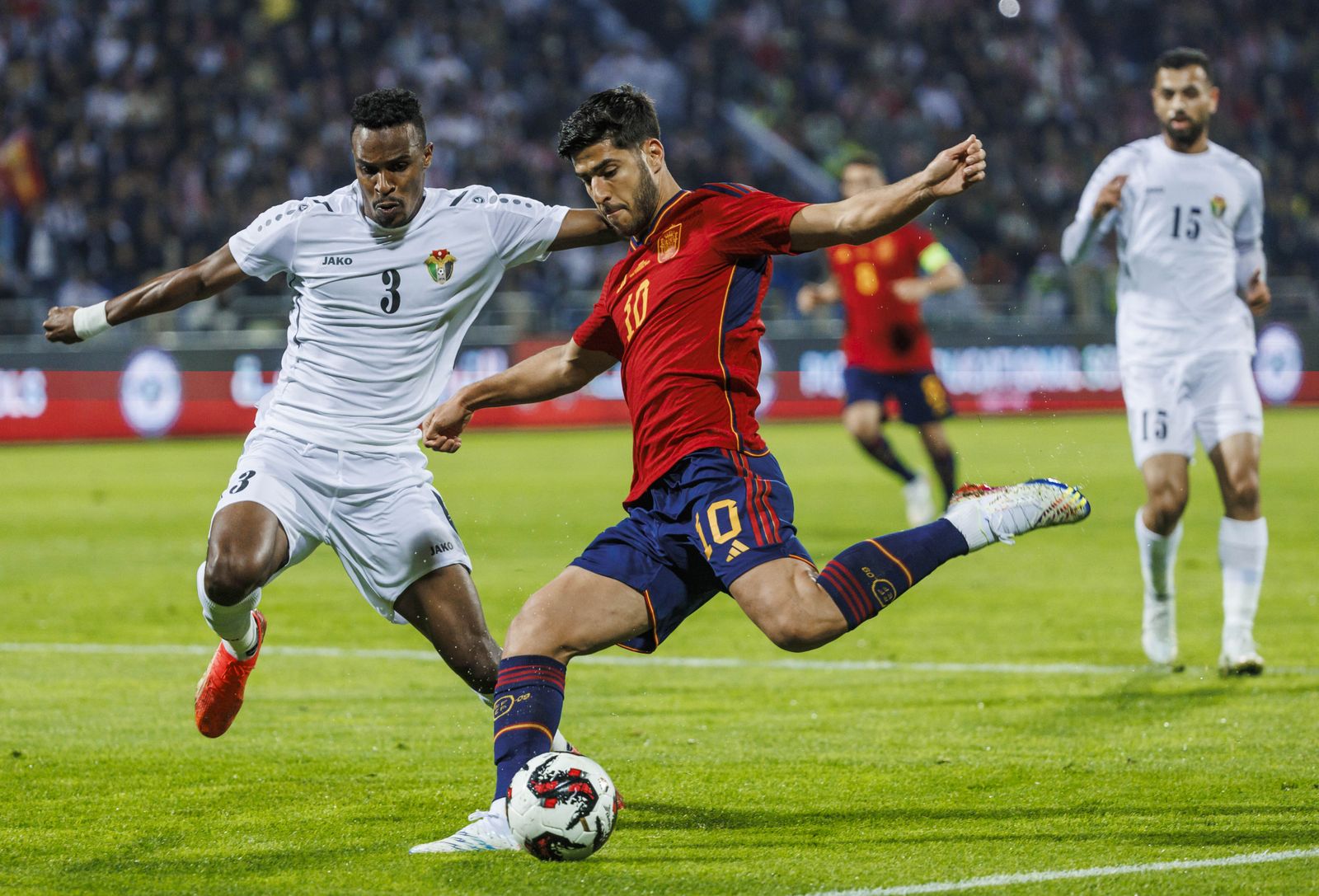 Las imágenes del Jordania - España previo al Mundial de Qatar