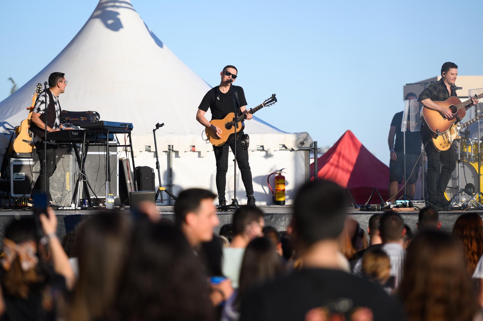 El grupo murciano Maldita Nerea interpretó sus grandes éxitos en el Día Mundial del Clima.