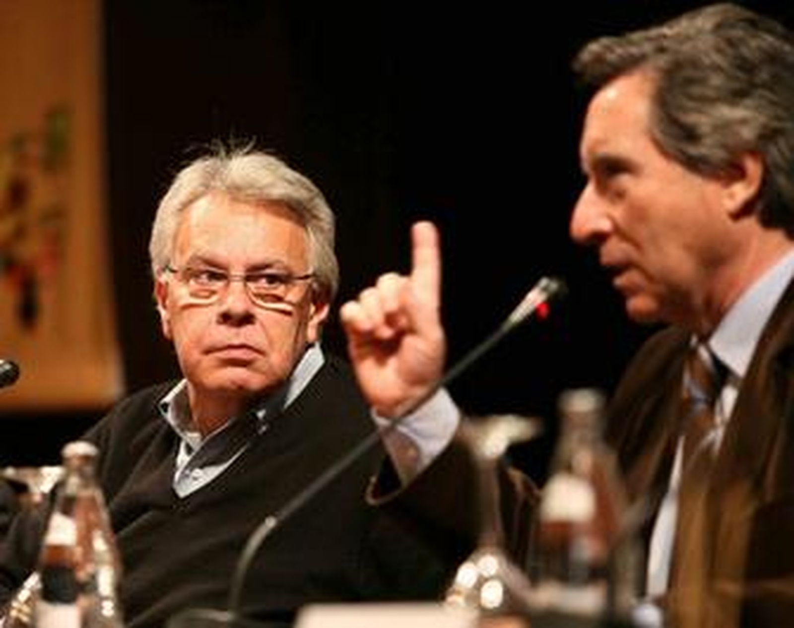 Felipe González e Iñaki Gabilondo, ayer en Málaga.