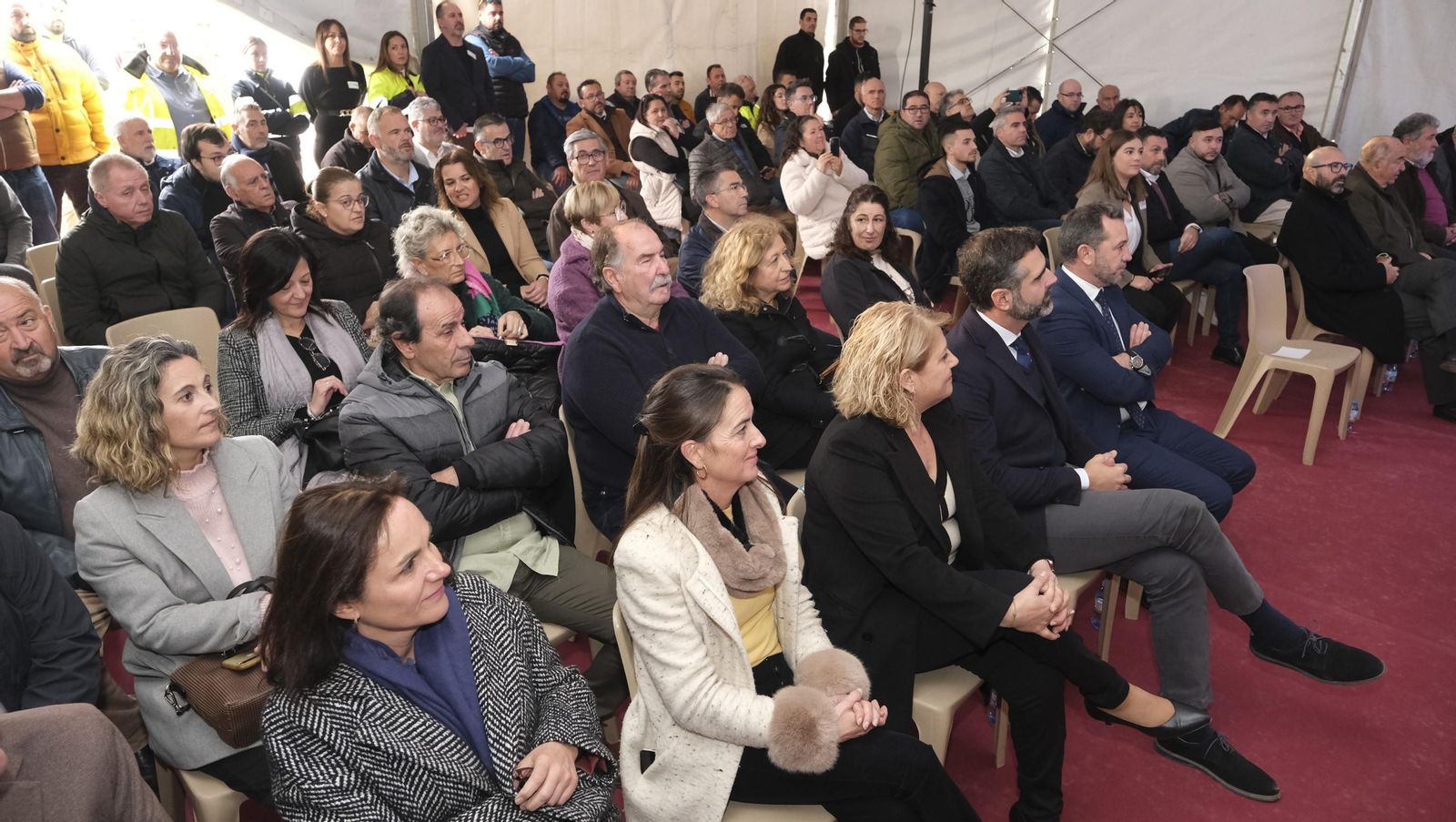 Imágenes de la inauguración de la planta de reciclado de residuos, en Gádor