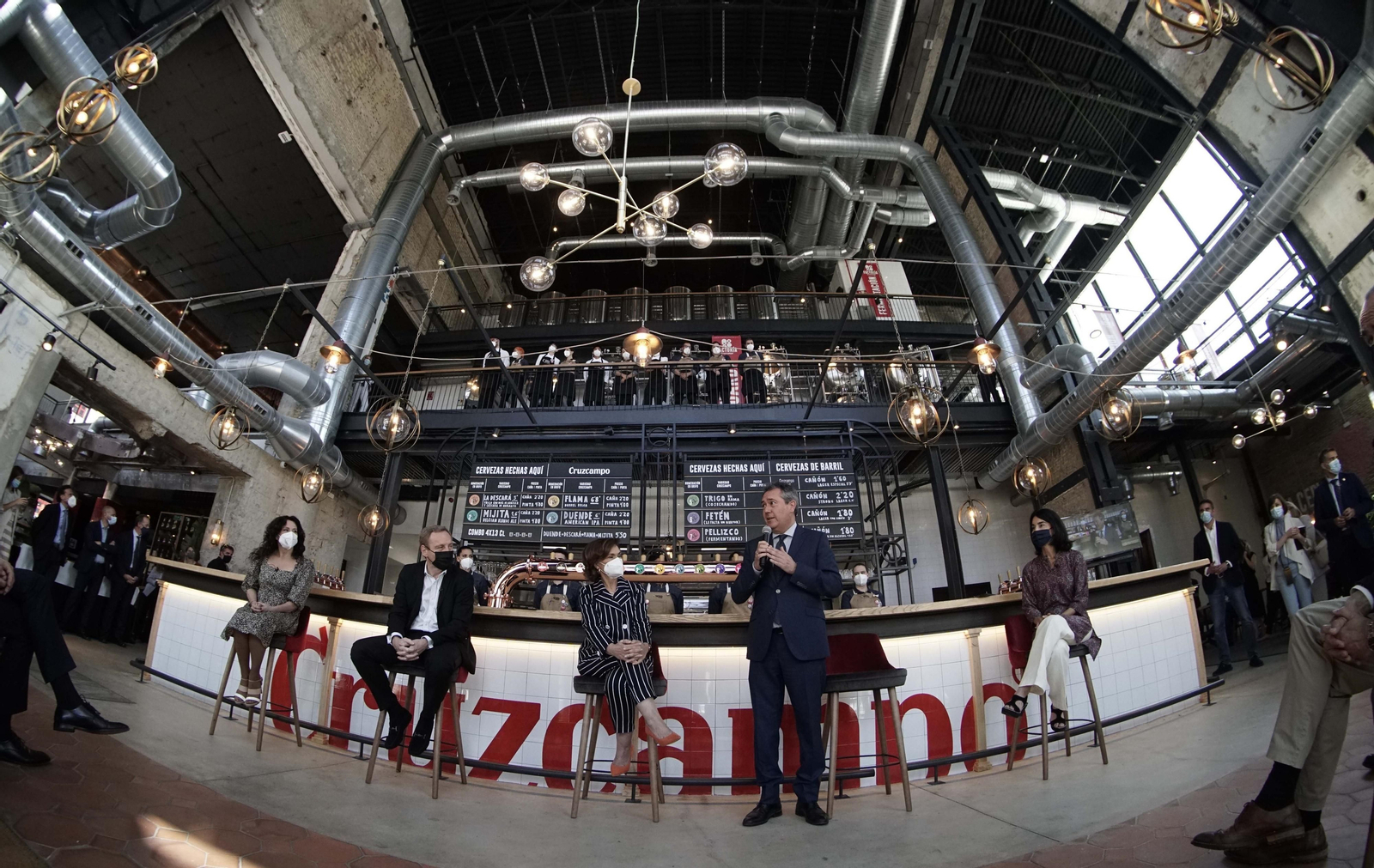 Las imágenes de la inauguración de La Factoría de Cruzcampo