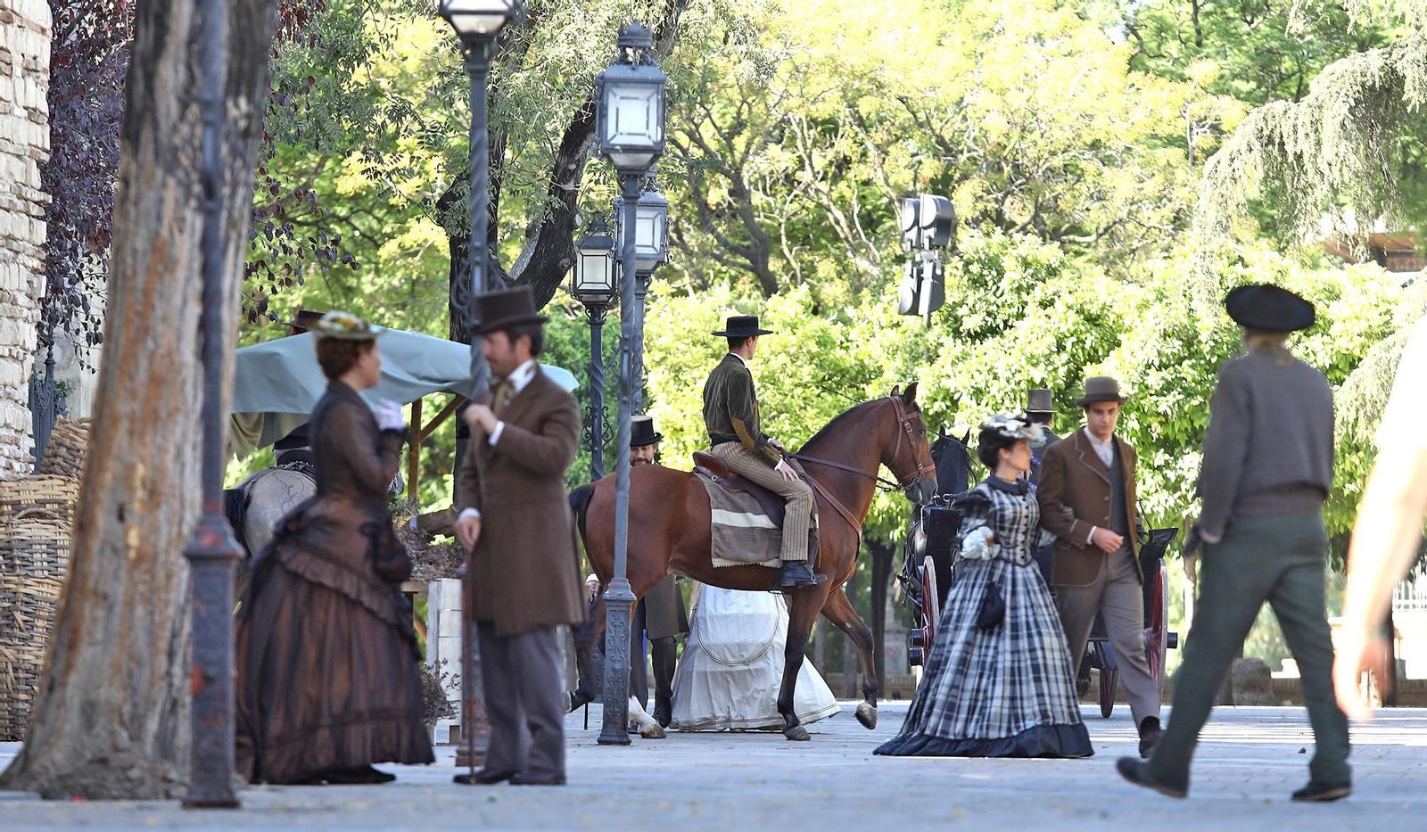 Imágenes de los días de rodaje en Jerez de la serie 'La Templanza'