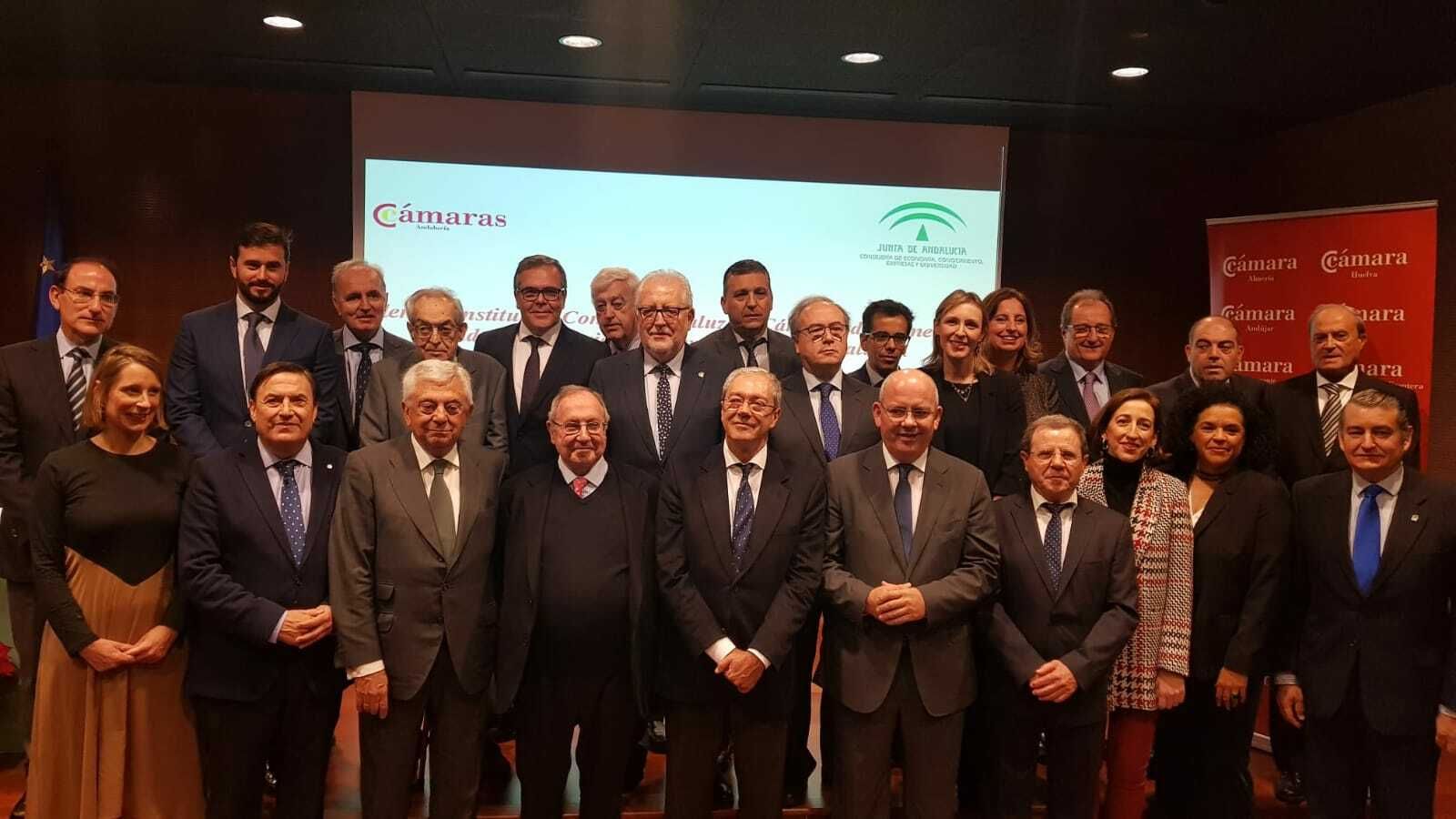 Reunión del pleno del Consejo Andaluz de Cámaras de Comercio.
