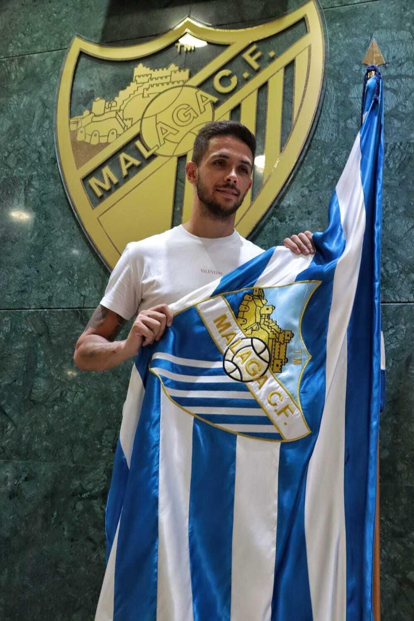 La presentación de Nelson Monte con el Málaga CF, en fotos
