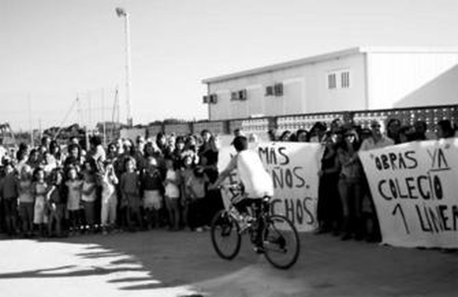 Protestas en el colegio de El Palmar.