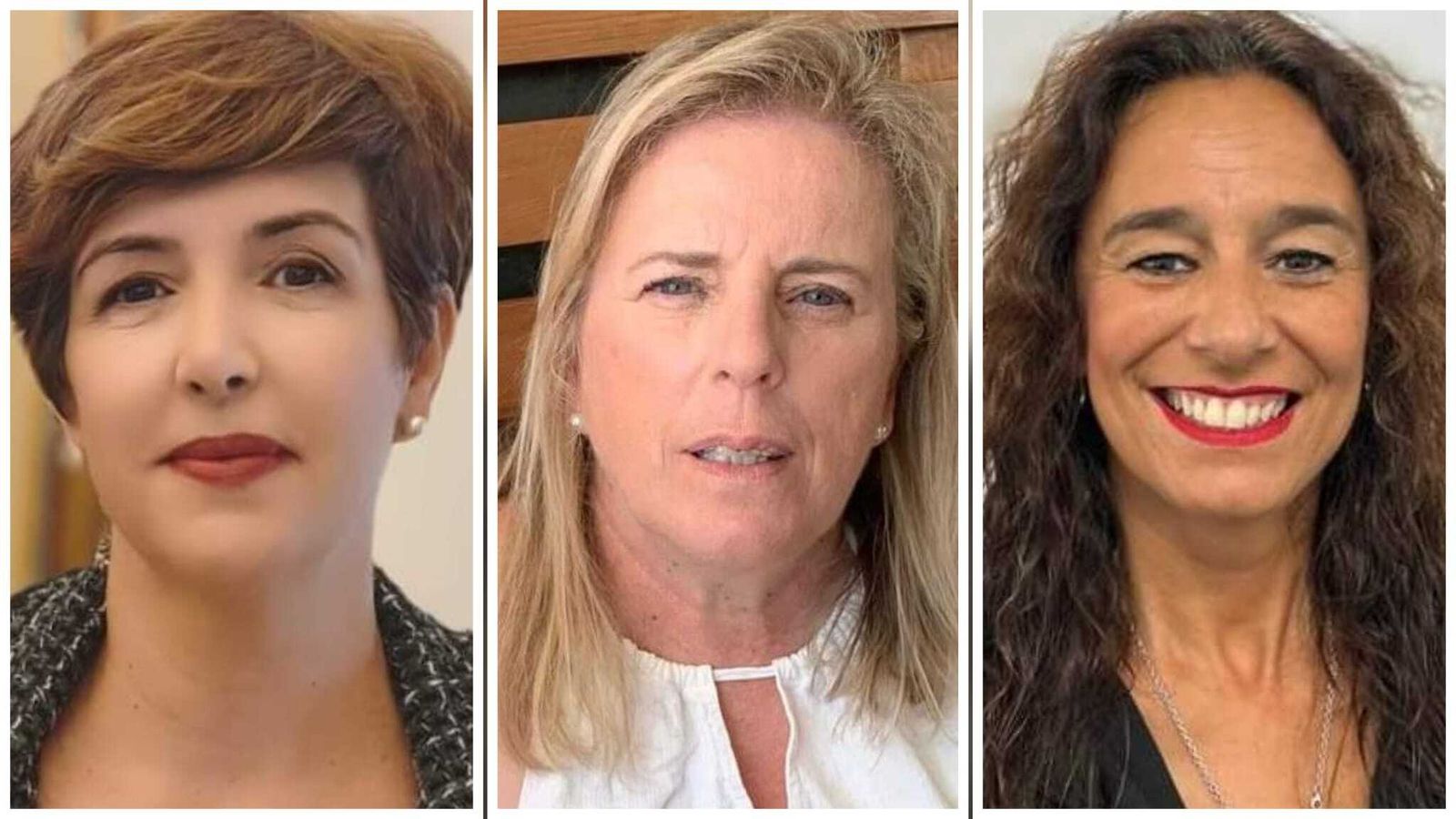 Emilia Orihuela, Isabel Sánchez y Rocío Campos