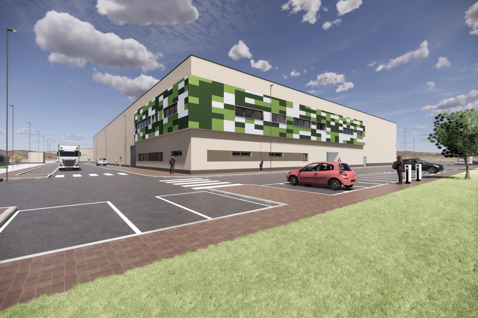 Recreación de los talleres y cocheras del tranvía de Alcalá.