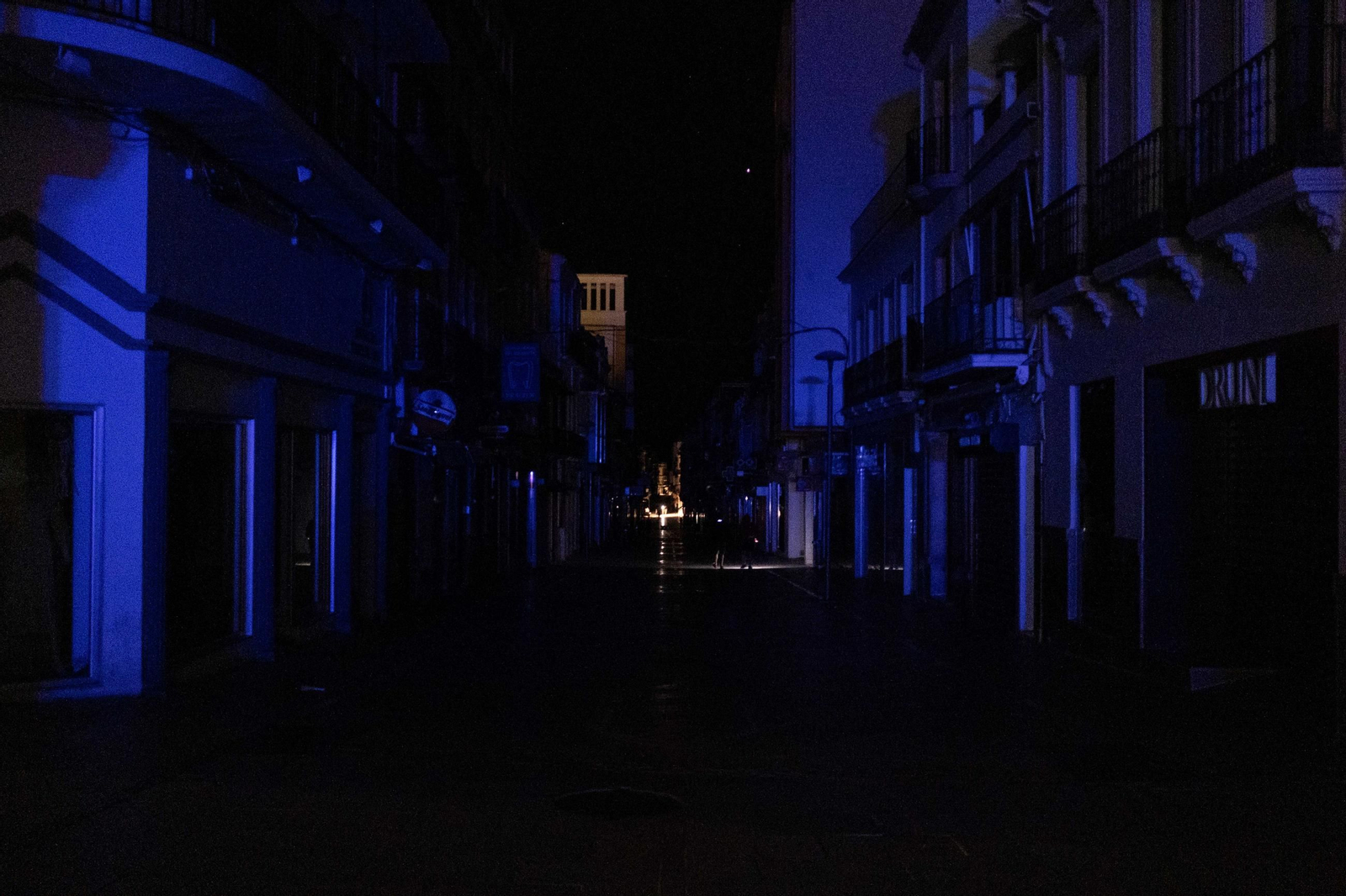 Apagón en Ronda, en imágenes