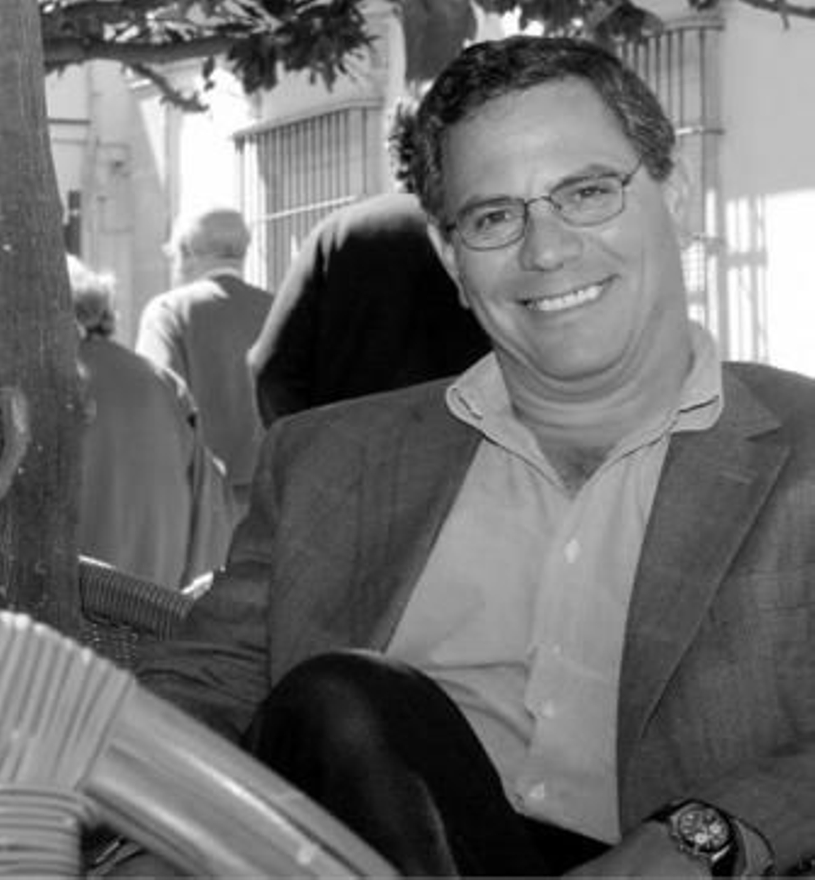 El líder de los populares jerezanos posa momentos antes de la entrevista.