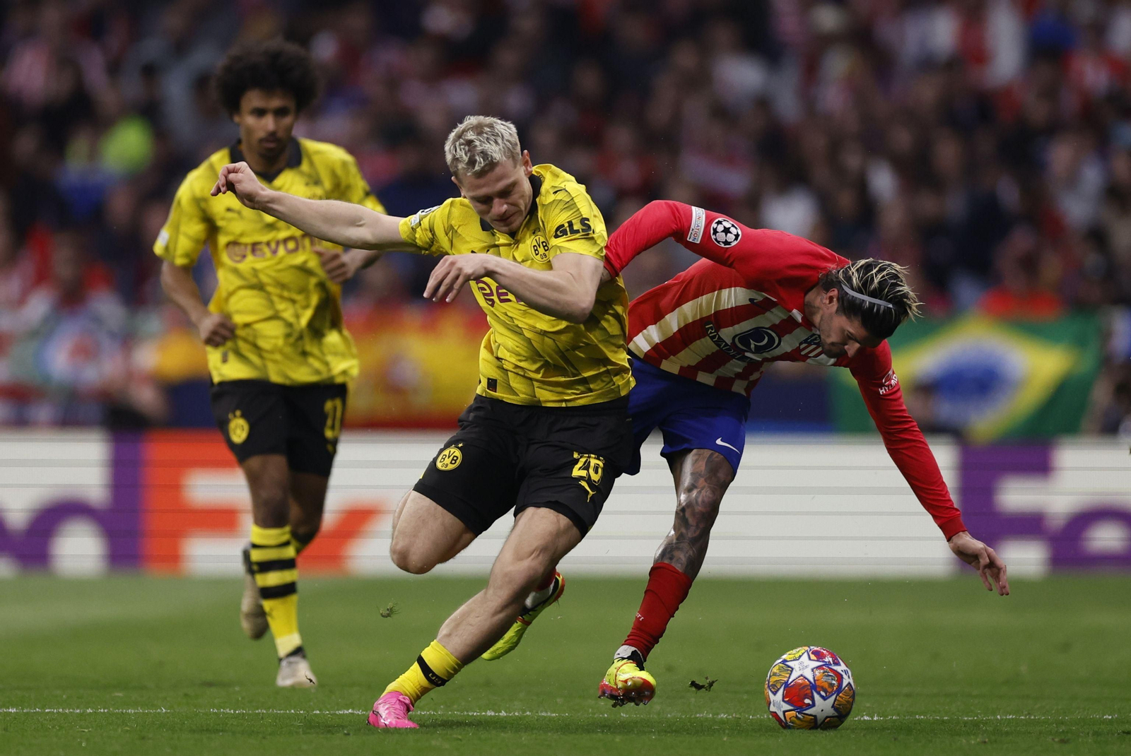 El Atlético de Madrid - Borussia Dortmund, en fotos