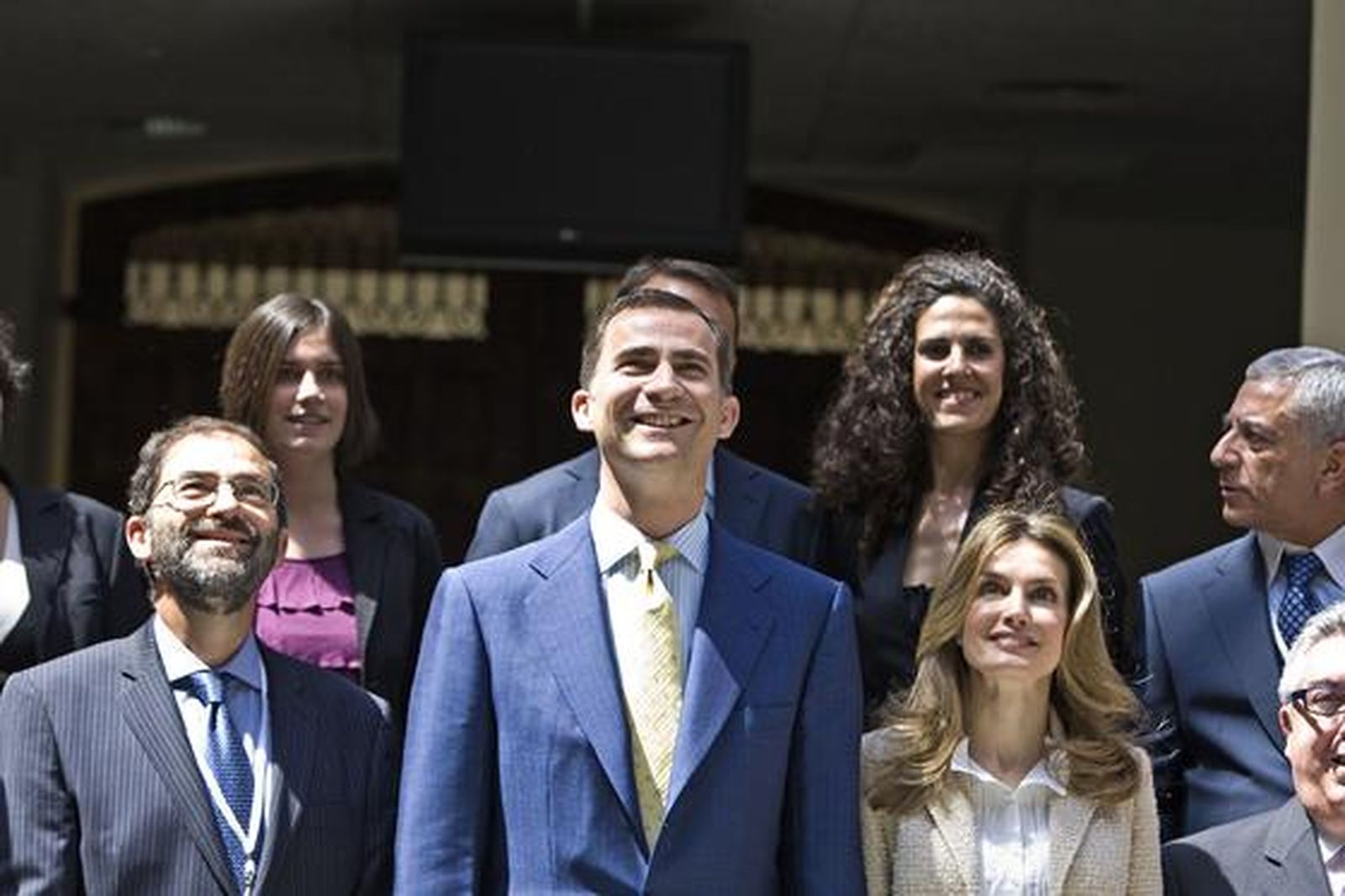 Los Príncipes de Asturias clausuran el Congreso Mundial de Periodismo en Cádiz. 

Foto: Julio Gonzalez