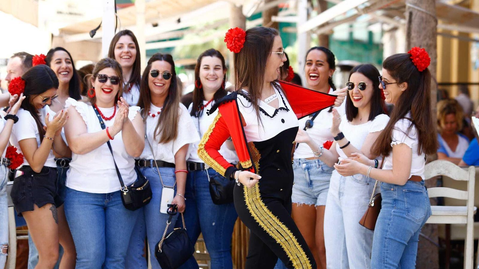 Una despedida de soltera en el Centro de Málaga