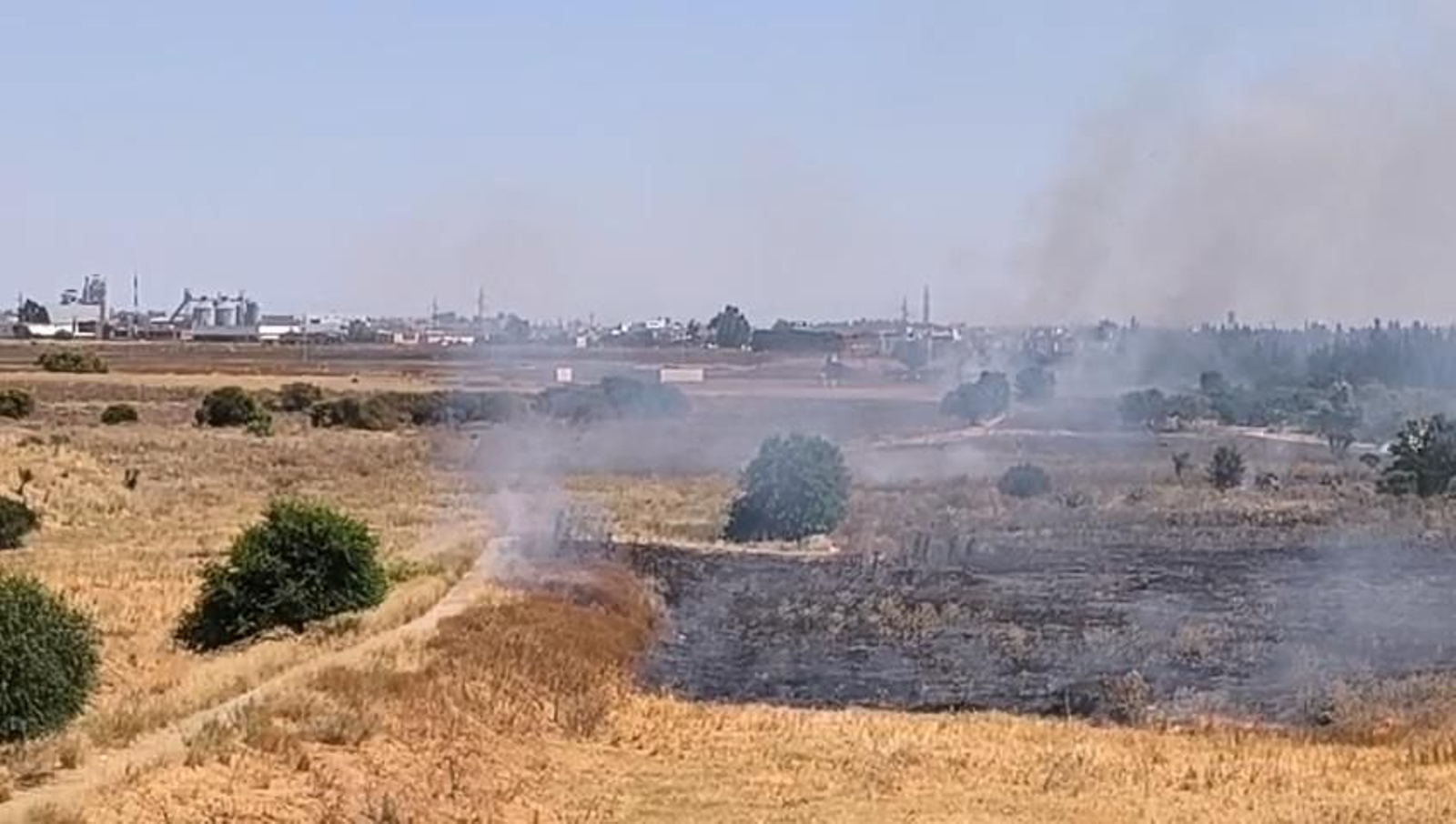 Un incendio en Sevilla Este obliga a desalojar parte del parque acuático Guadalpark