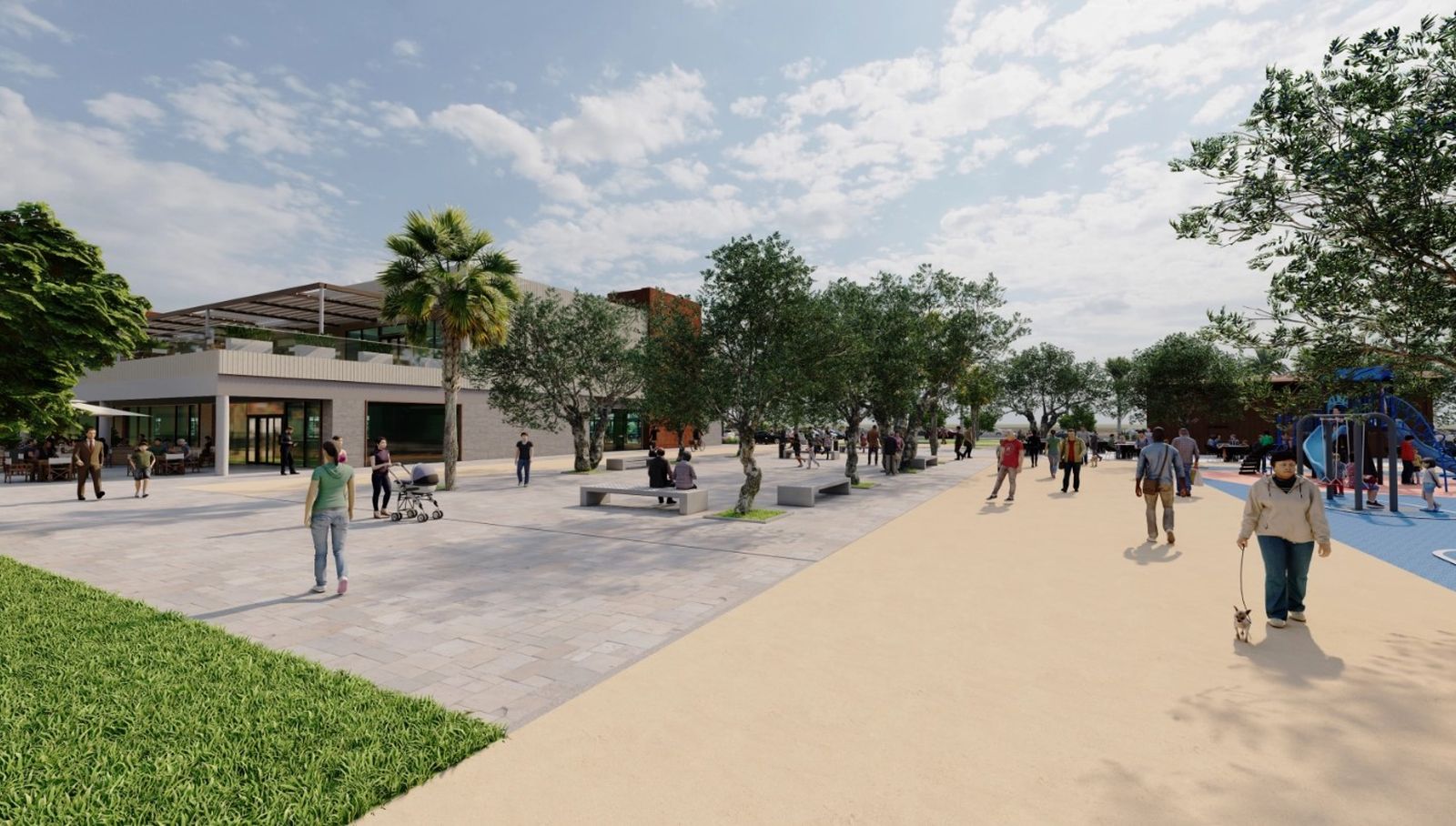 Render del futuro parque comercial de El Toyo.