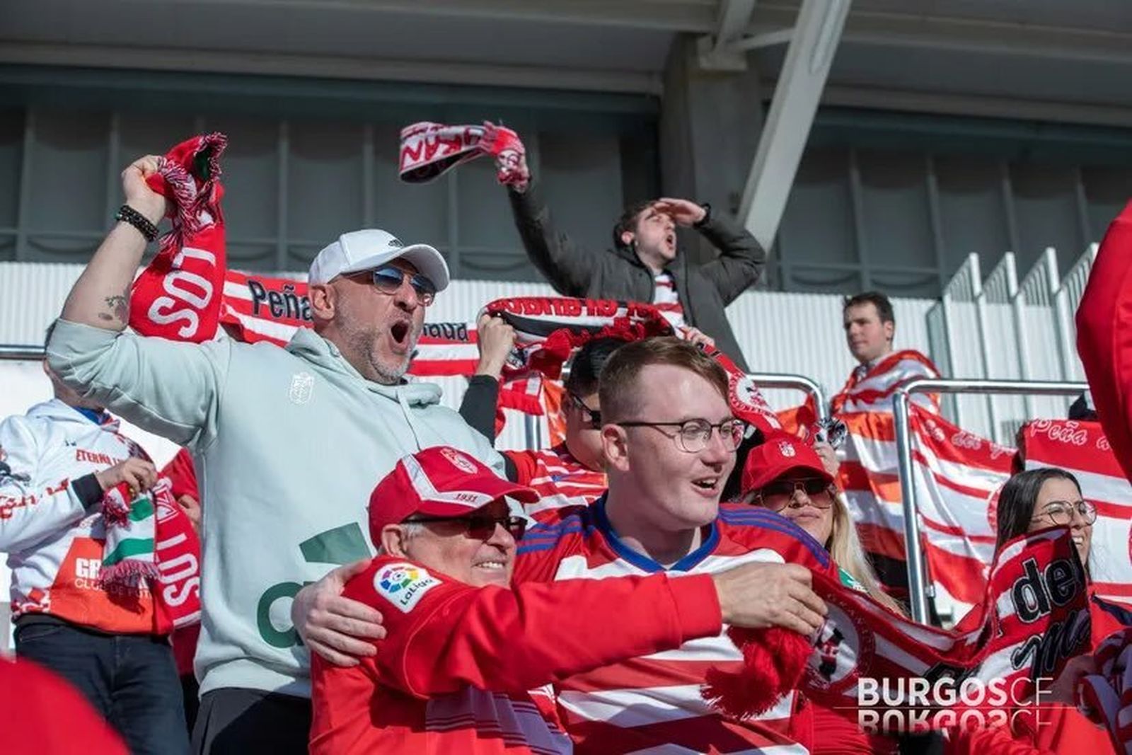 Aiden Shearer vivió en Burgos la victoria del Granada CF.